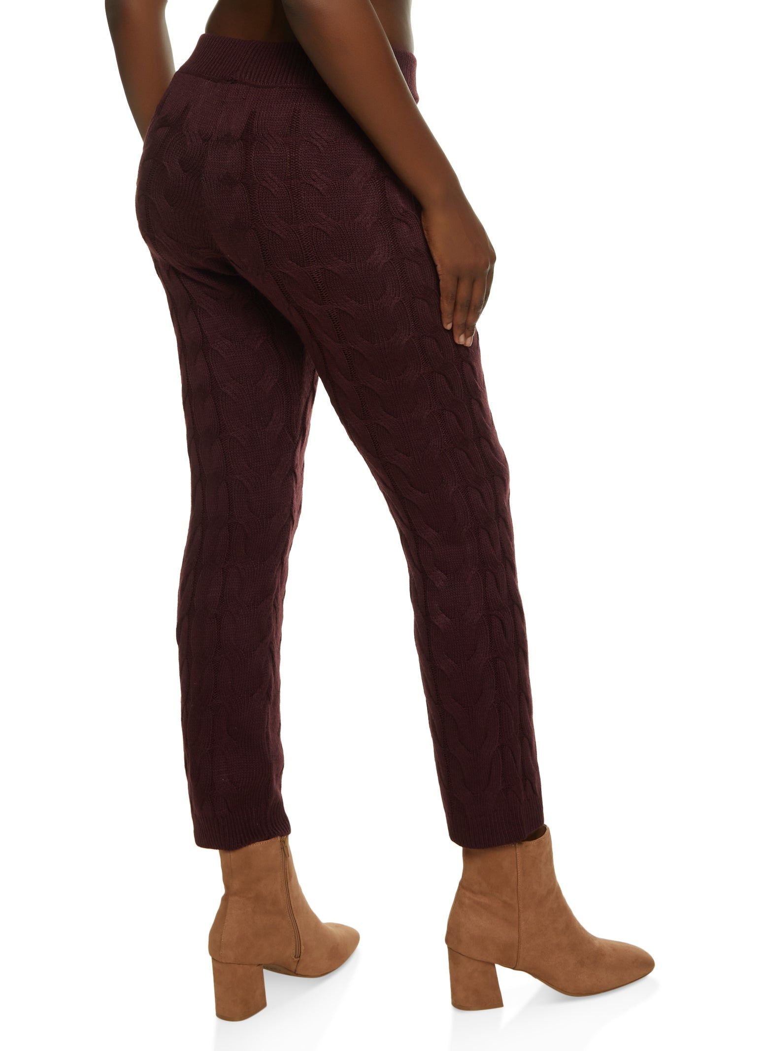 Cable Knit High Waist Pants sold by Rainbow product image thumbnail 2
