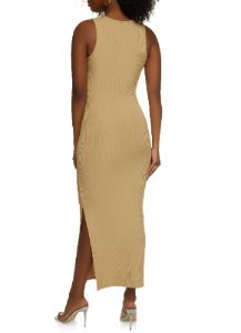 Ribbed Tank Maxi Dress sold by Rainbow
