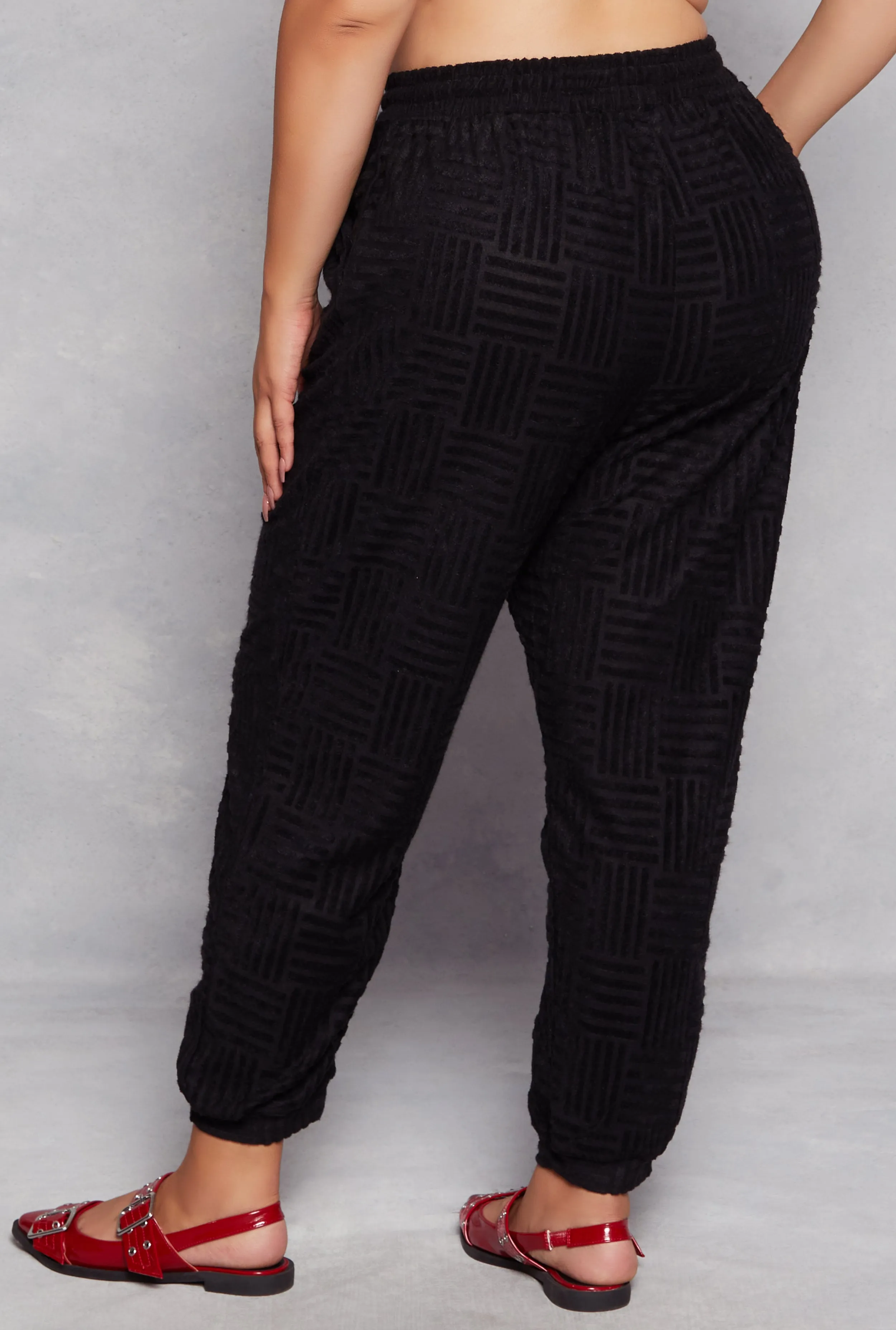 Plus Size Chenille Drawstring Joggers sold by Rainbow product image thumbnail 3