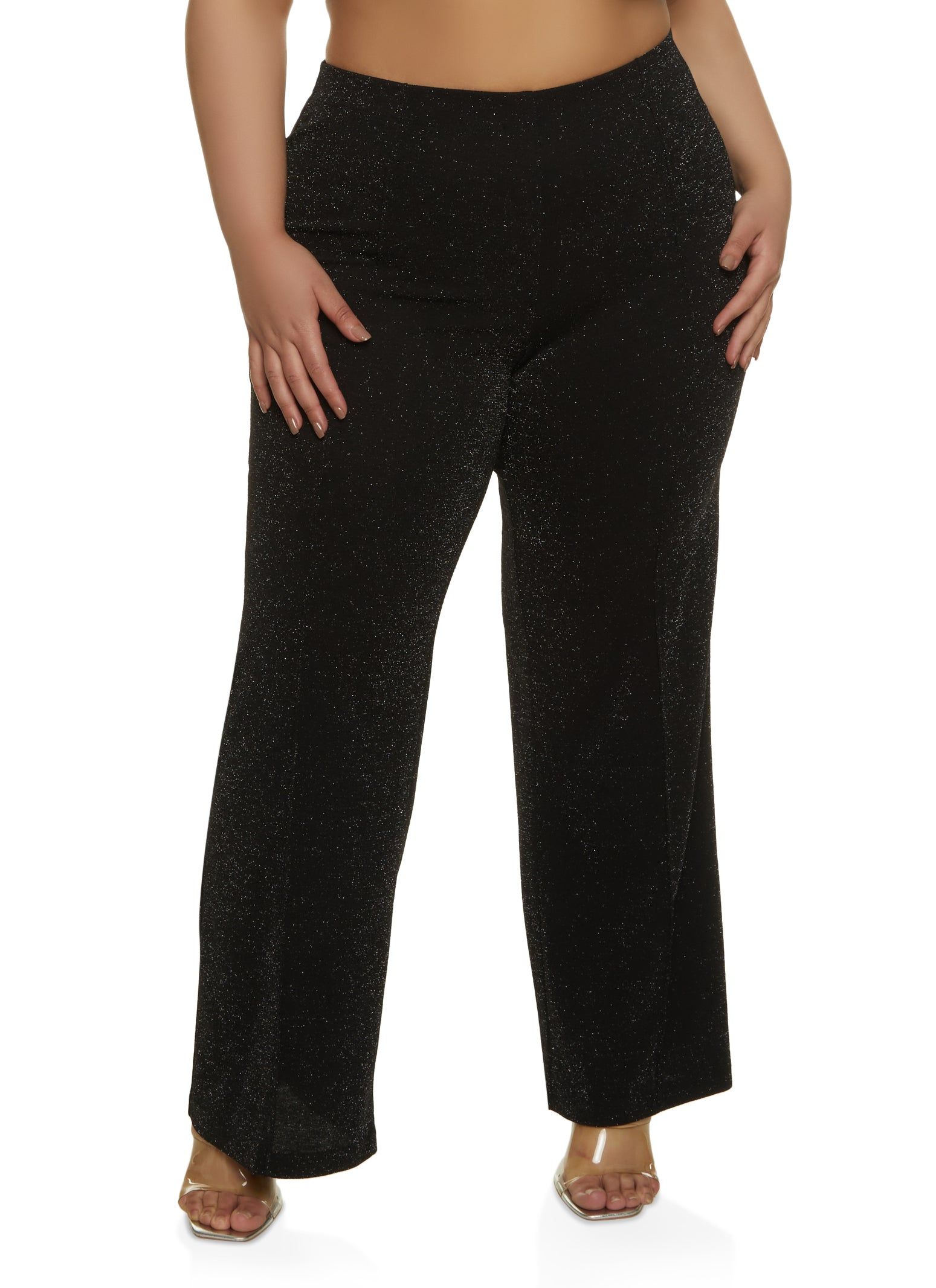 Plus Size Lurex Wide Leg Pants sold by Rainbow