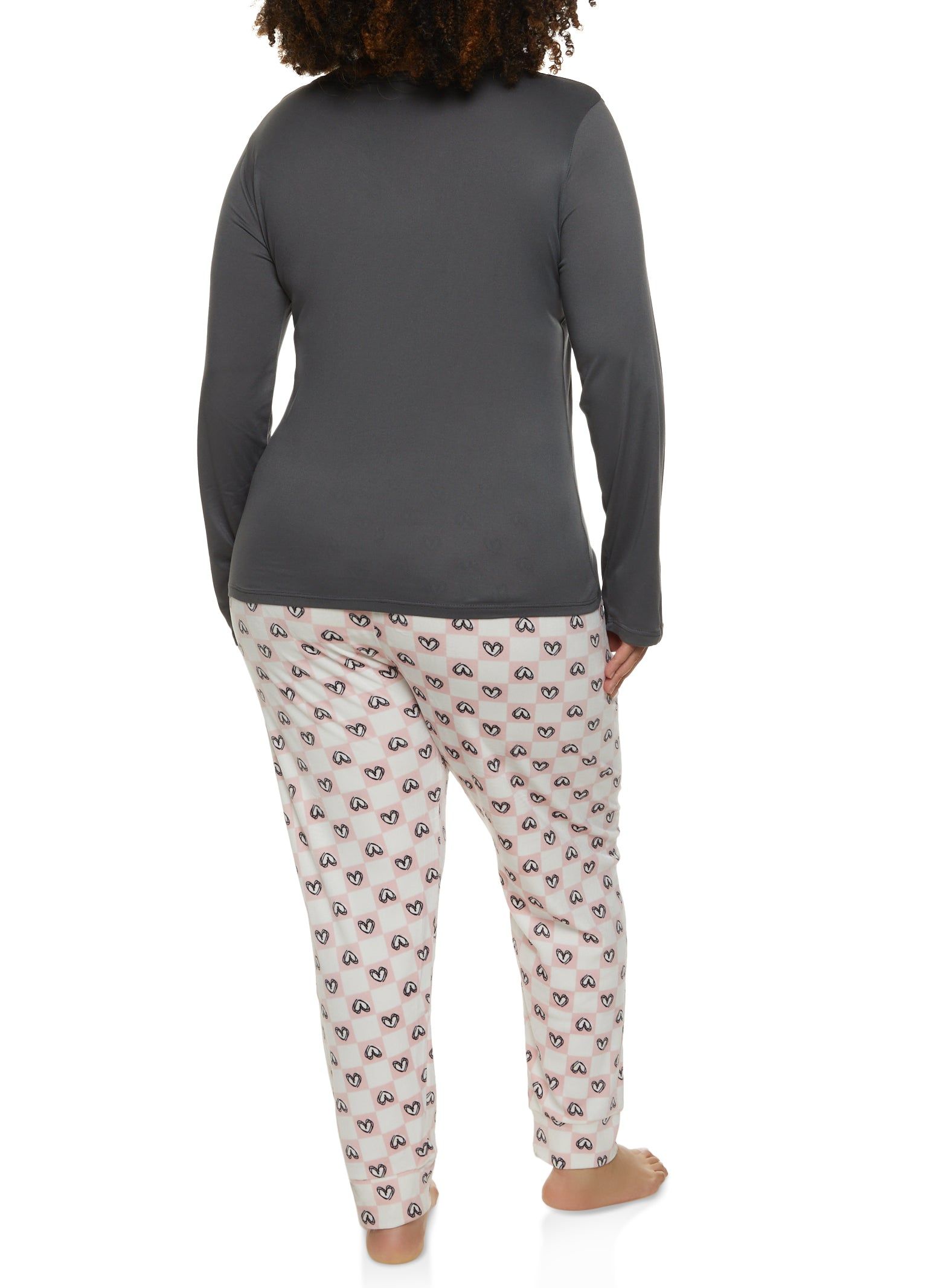 Plus Size I Love Sleeping All Day Pajama Top and Pants sold by Rainbow product image thumbnail 2