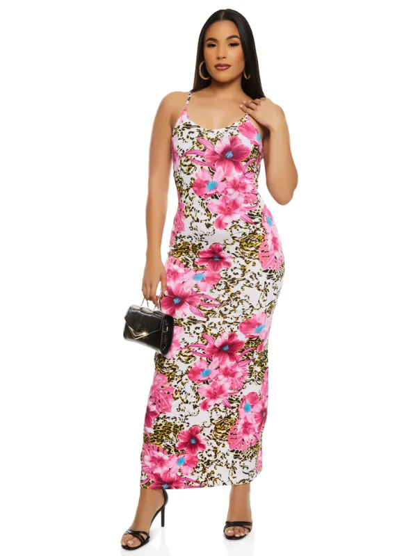 Printed Cami Maxi Dress sold by Rainbow