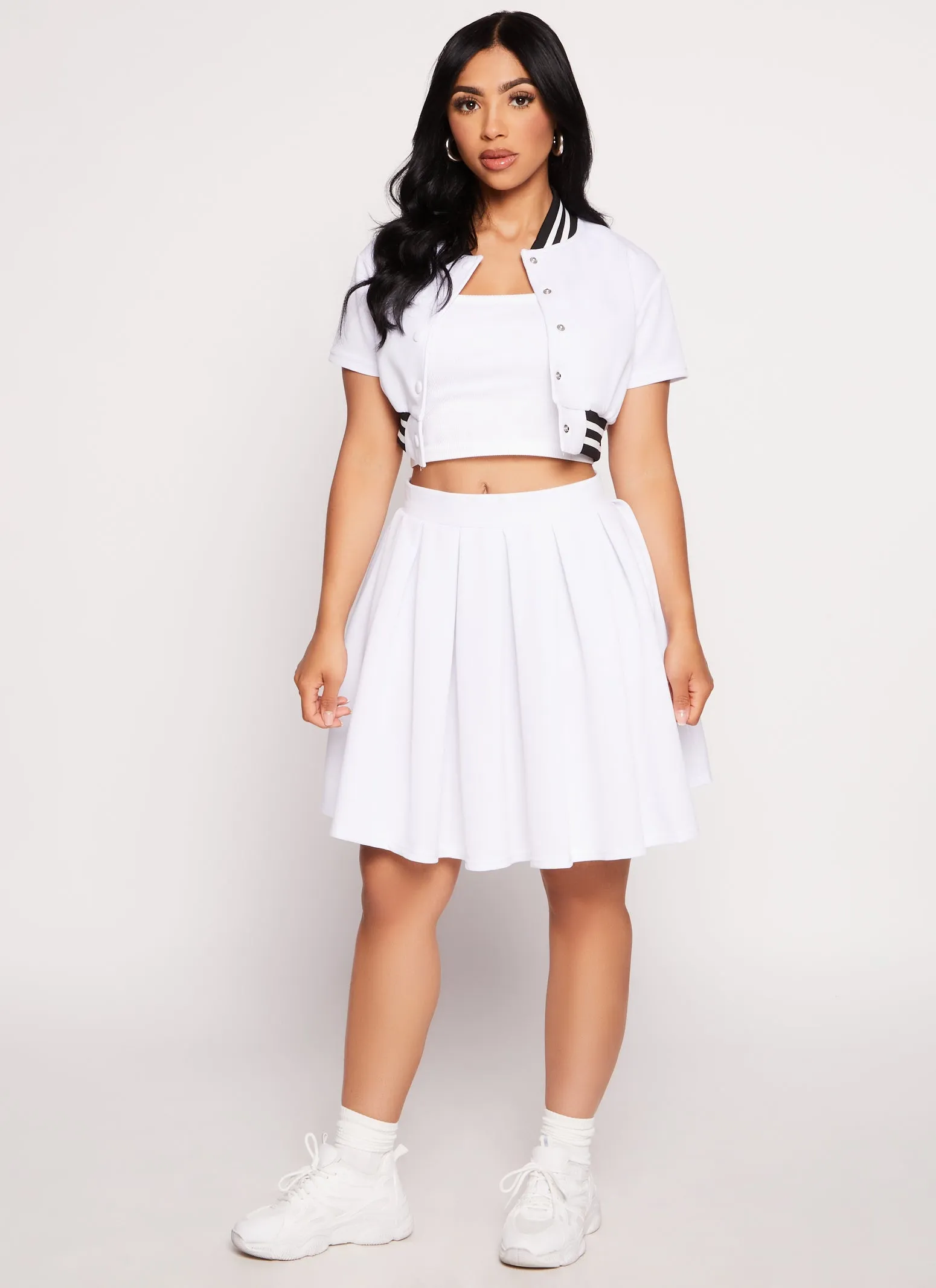 Daisy Short Sleeve Cropped Bomber Jacket sold by Rainbow product image thumbnail 2