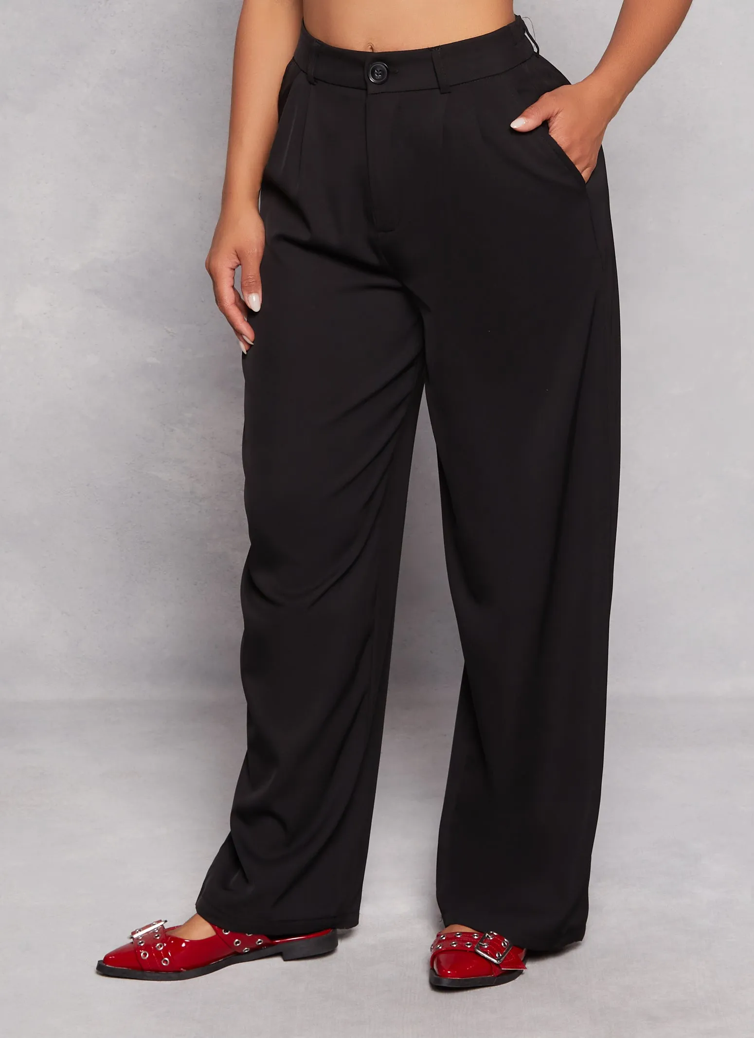 Pleated High Waist Dress Pants sold by Rainbow product image thumbnail 2