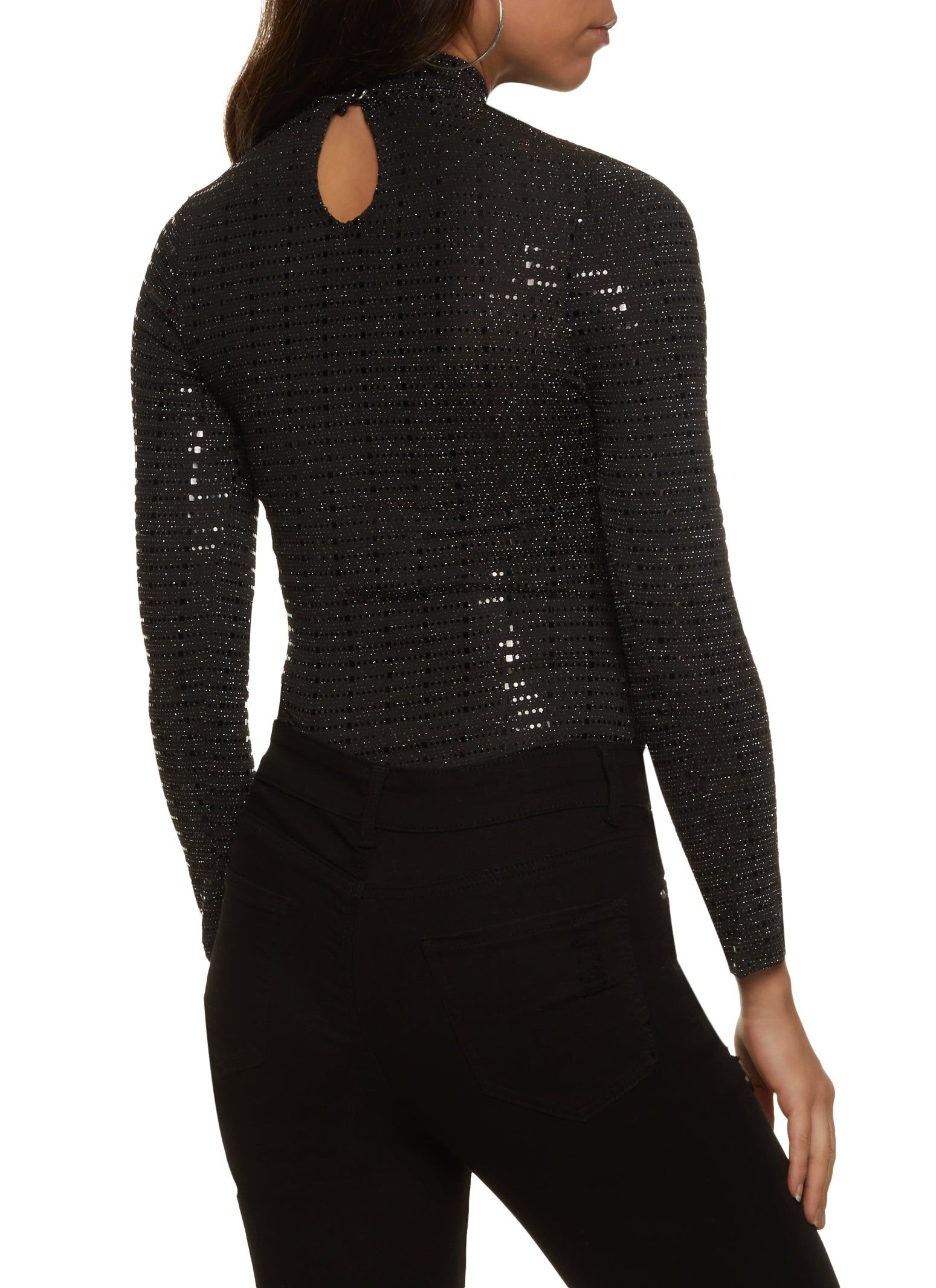 Sequin Long Sleeve Bodysuit sold by Rainbow product image thumbnail 3