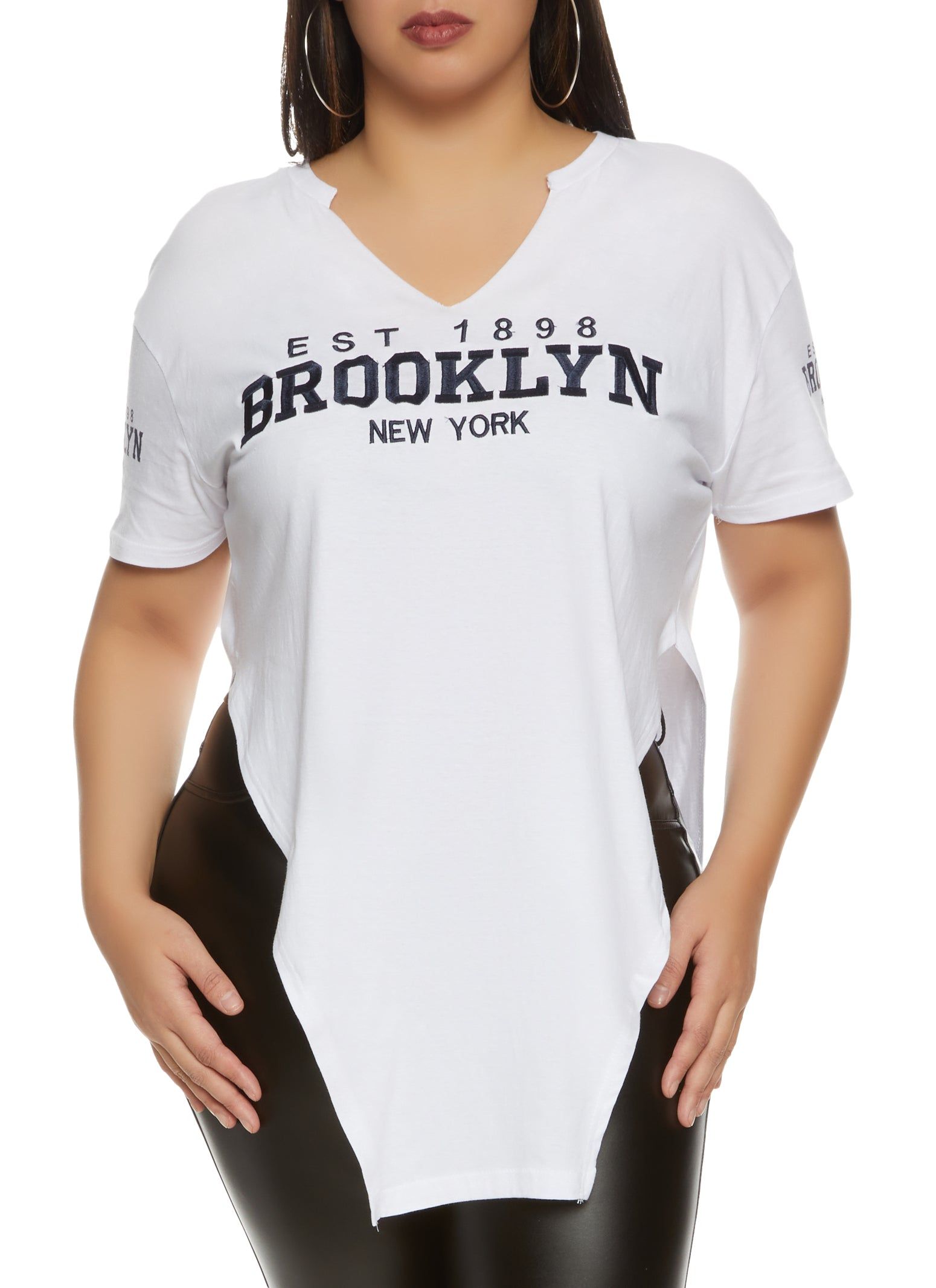 Plus Size Est 1898 Brooklyn New York Graphic Tee sold by Rainbow