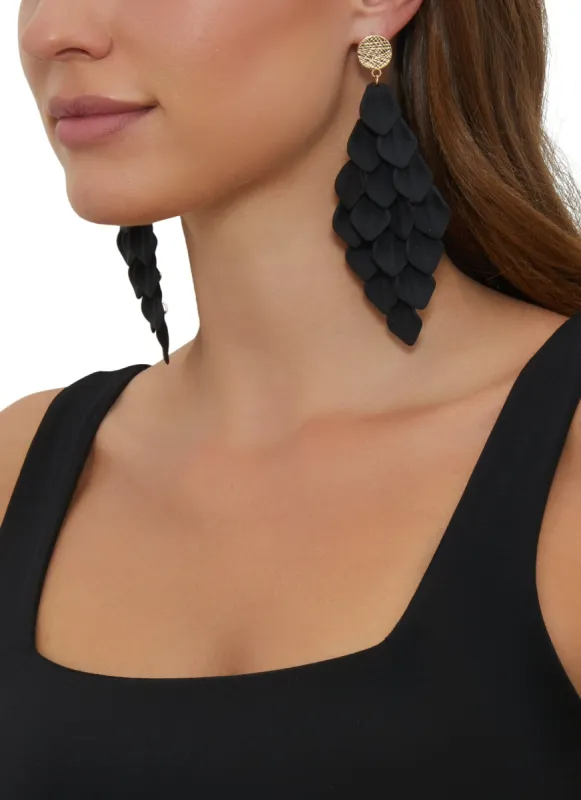 Petal Dangle Drop Earrings sold by Rainbow