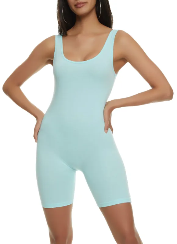 Daisy Scoop Neck Tank Romper sold by Rainbow