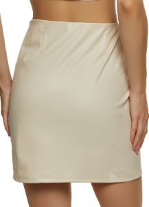 Faux Leather Fleece Lined Mini Skirt sold by Rainbow