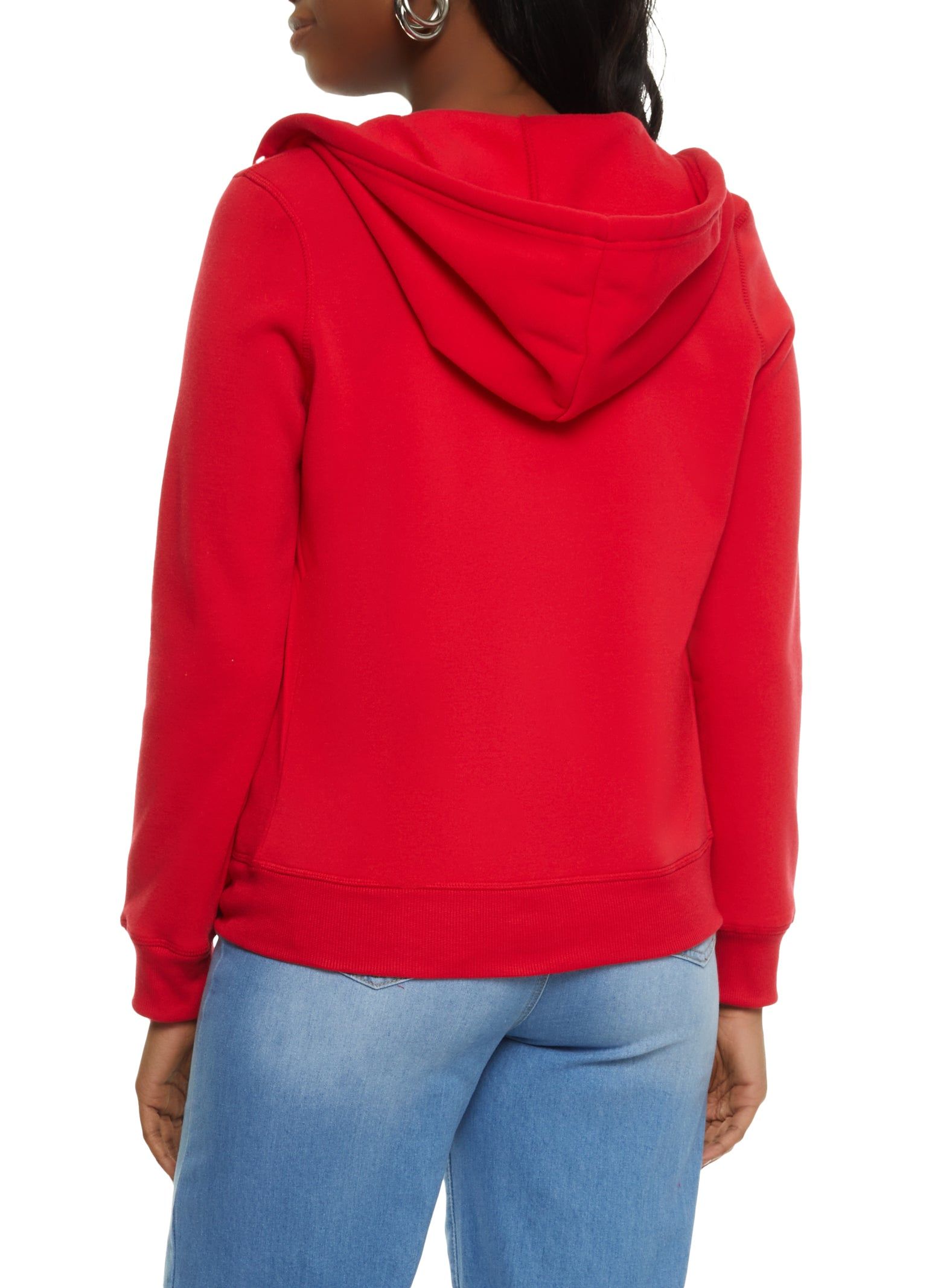 Zip Front Hooded Fleece Sweatshirt sold by Rainbow product image thumbnail 2
