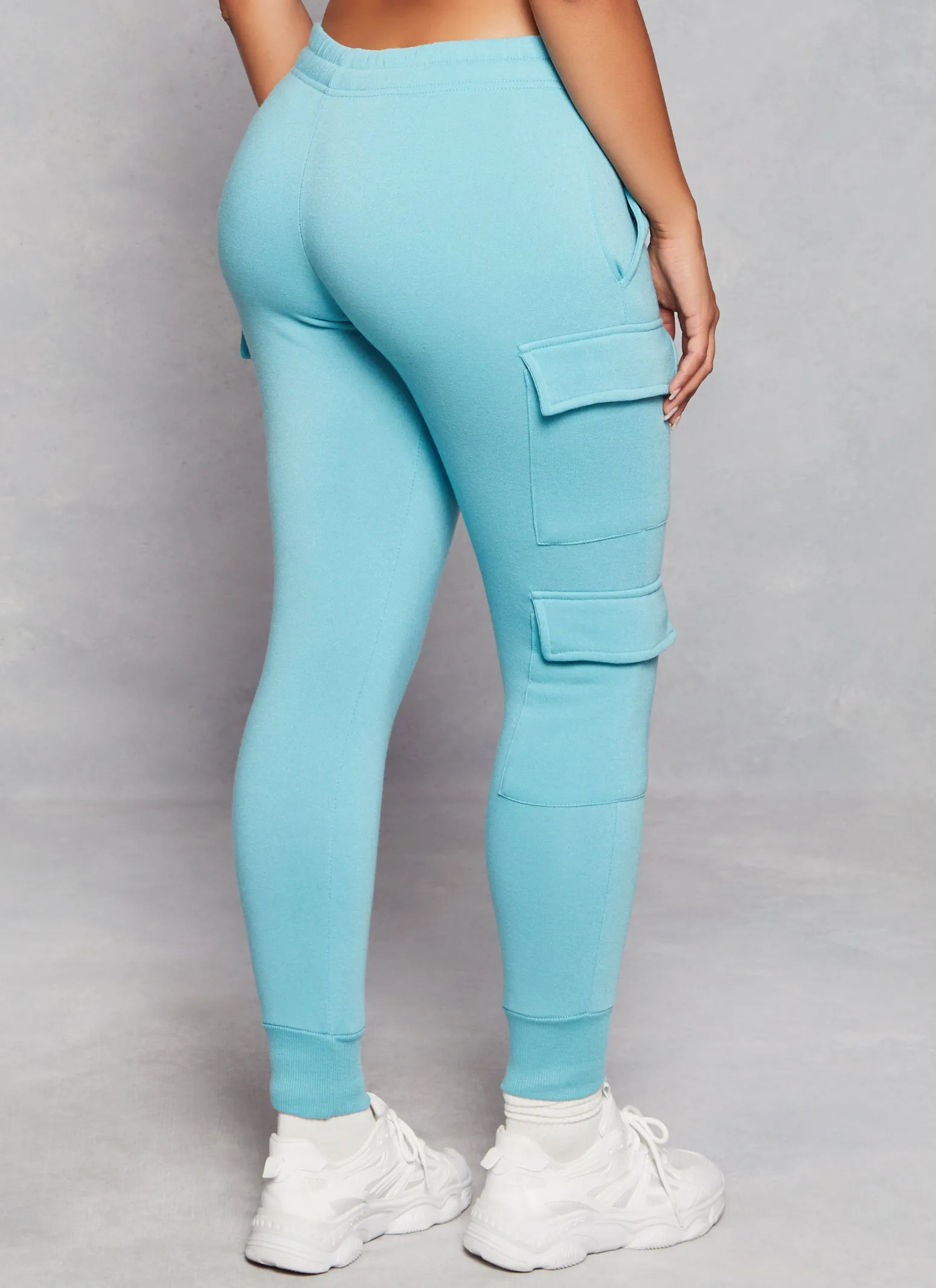 Fleece Drawstring Cargo Joggers sold by Rainbow product image thumbnail 3