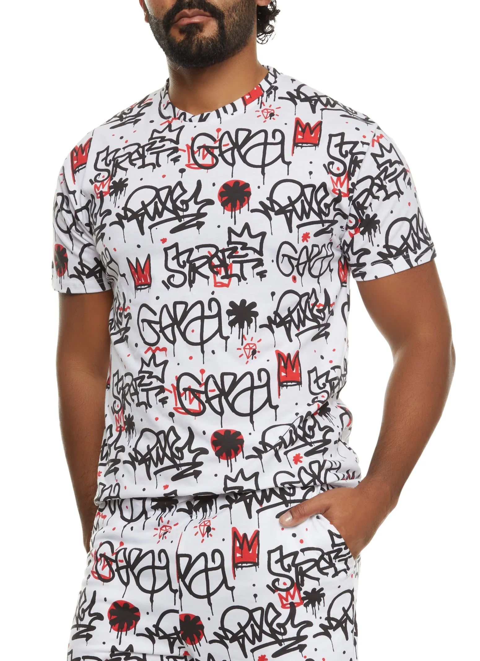 Mens Graffiti Print Tee sold by Rainbow product image thumbnail 2