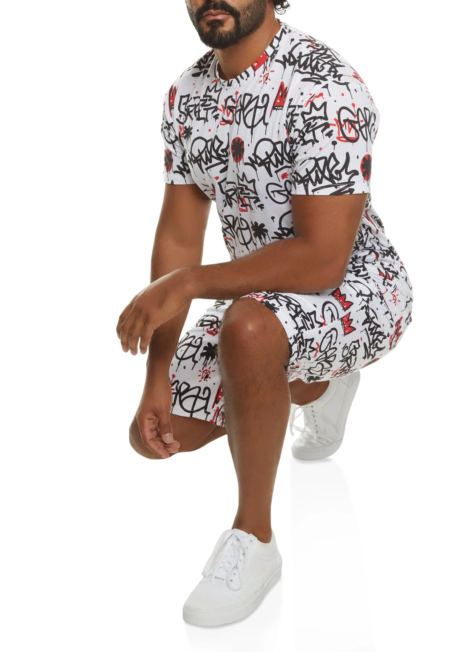 Mens Graffiti Print Tee sold by Rainbow