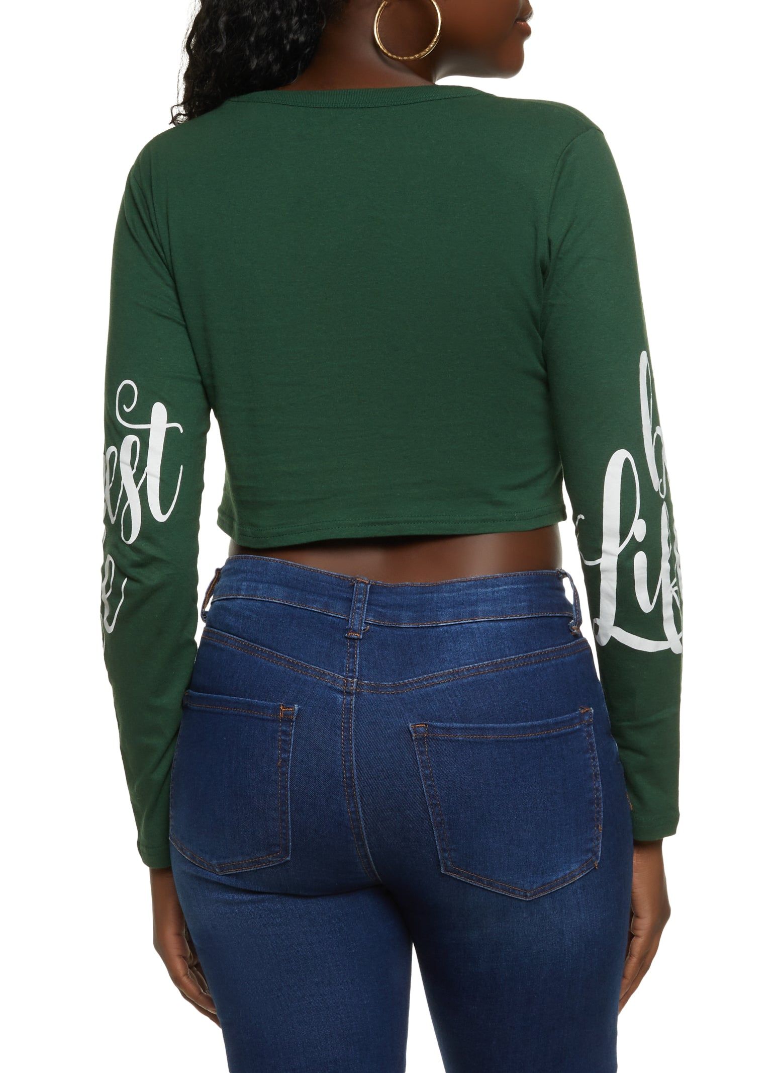 Laser Cut Living My Best Life Graphic Tee sold by Rainbow product image thumbnail 2