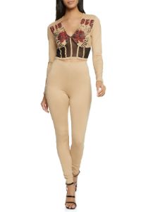 Mesh Bustier Graphic Tee sold by Rainbow