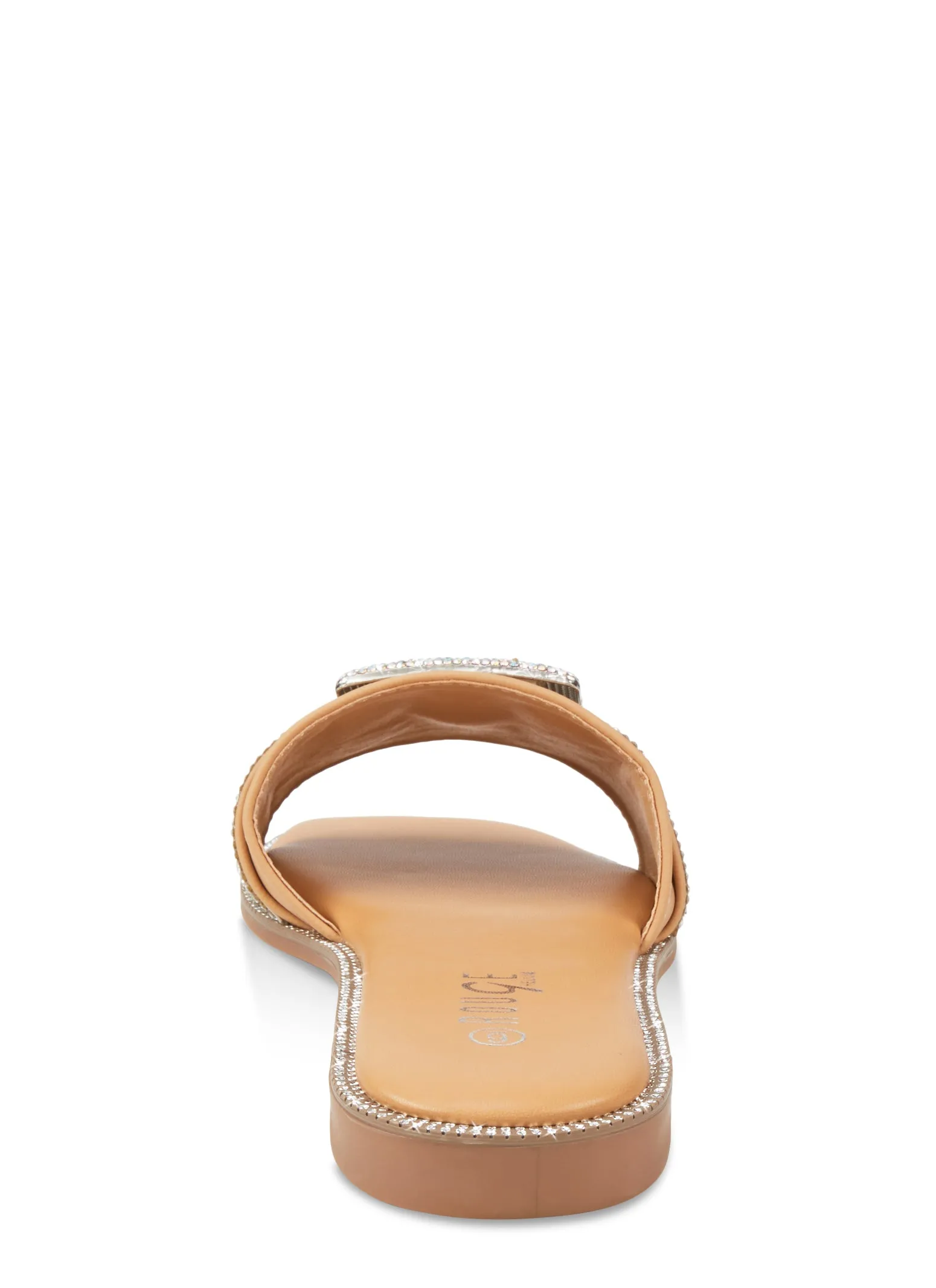 Rhinestone Studded Buckle Band Slide Sandals sold by Rainbow product image thumbnail 3