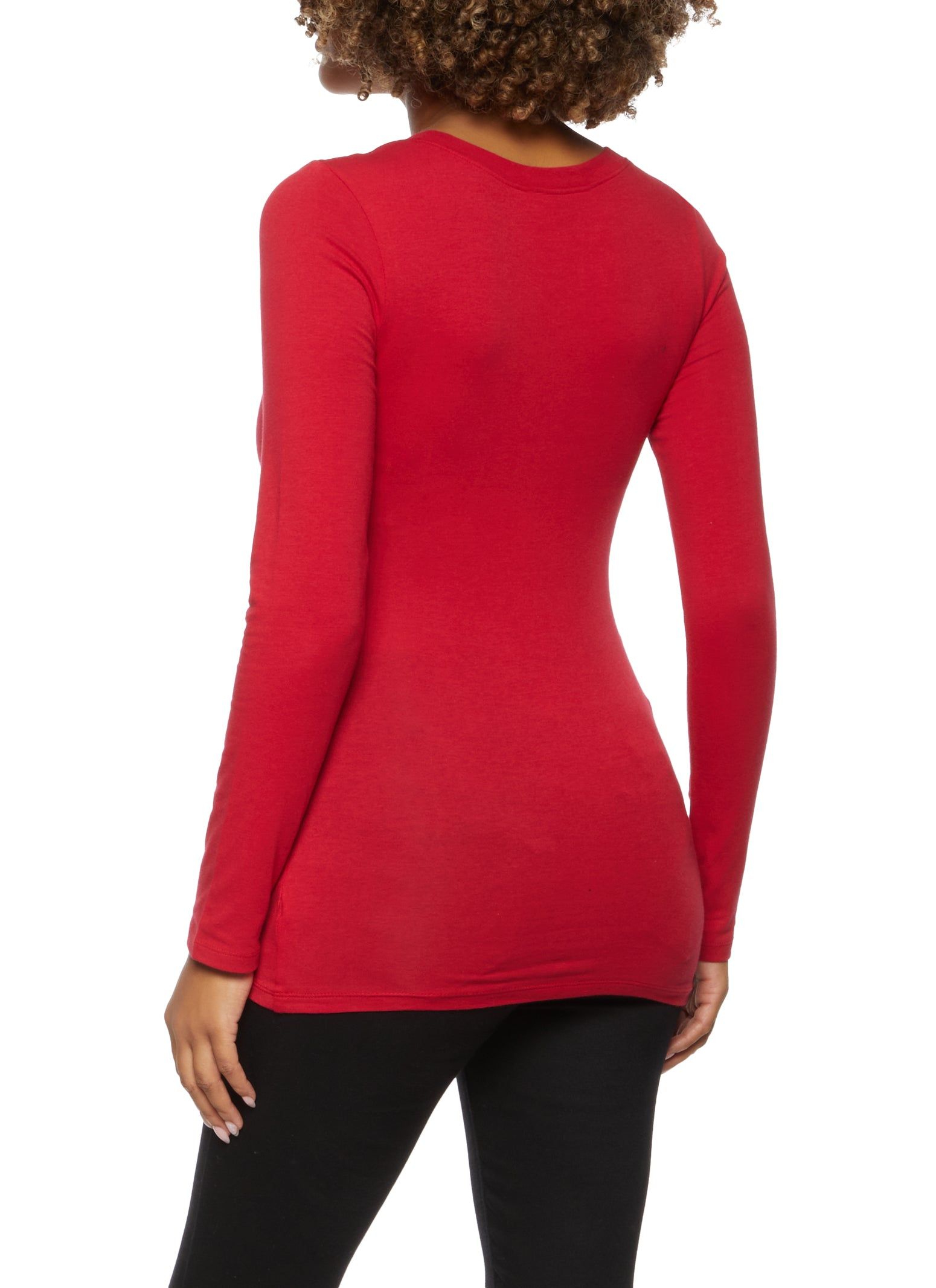 Solid Long Sleeve Tee sold by Rainbow product image thumbnail 2