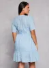 Eyelet Tiered Button Front Dress sold by Rainbow