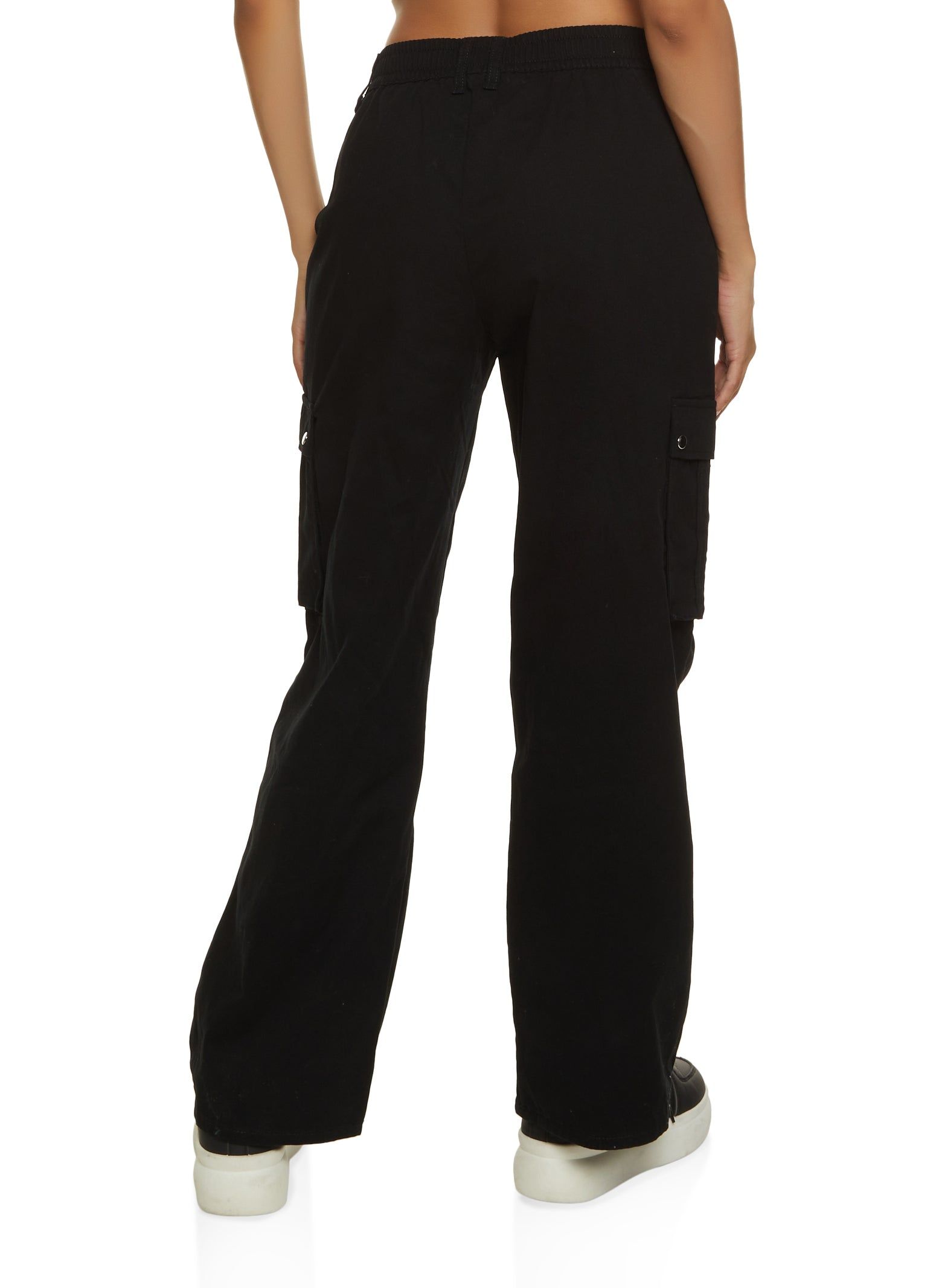 Solid Twill Wide Leg Cargo Pants sold by Rainbow product image thumbnail 3