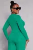 Plus Size Brushed Knit Long Sleeve Crop Top sold by Rainbow