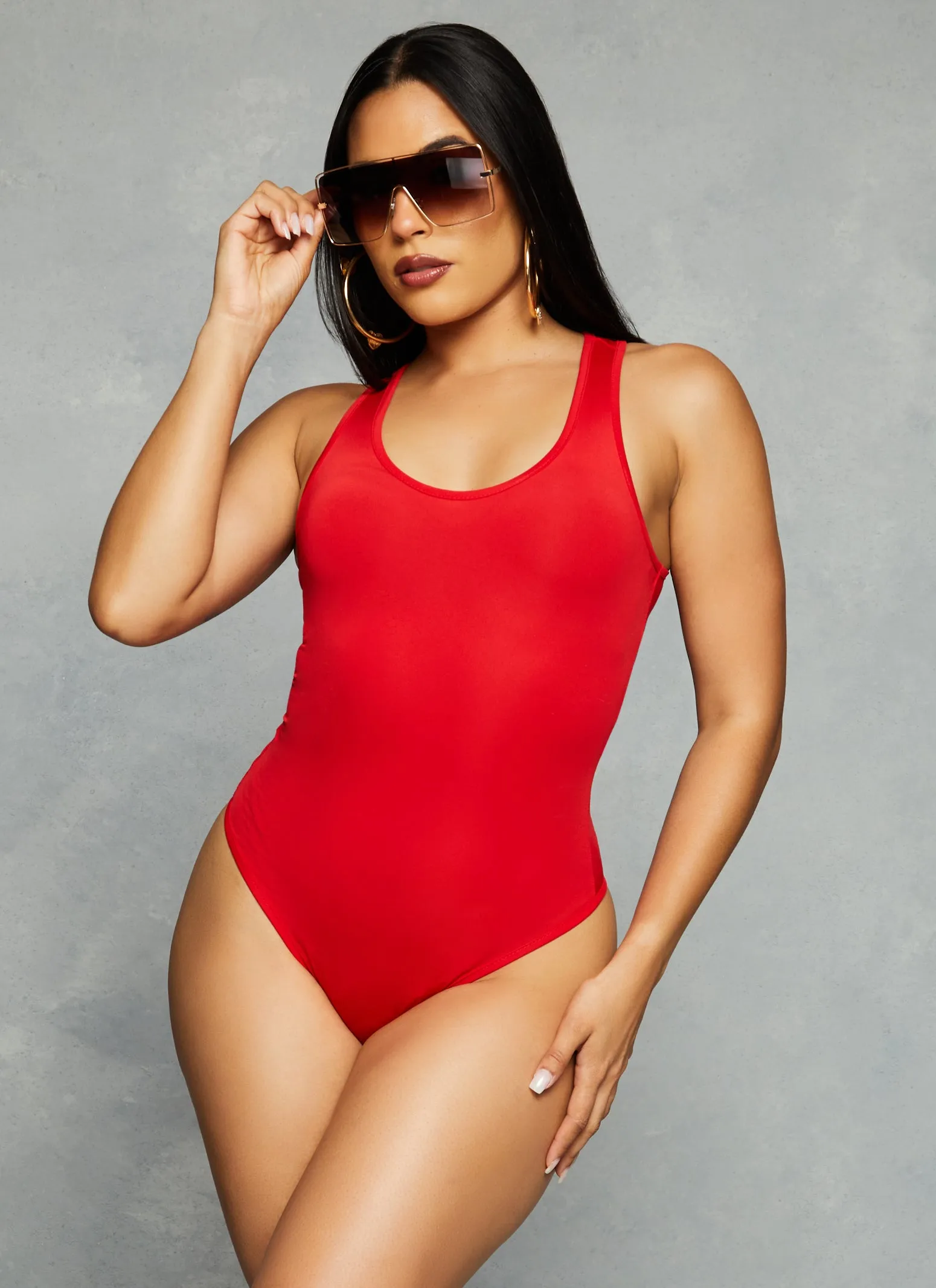 Daisy Scoop Neck Sleeveless Bodysuit sold by Rainbow