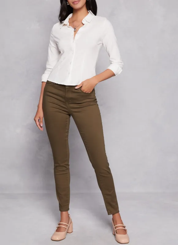 WAX Twill Skinny Leg Pants sold by Rainbow