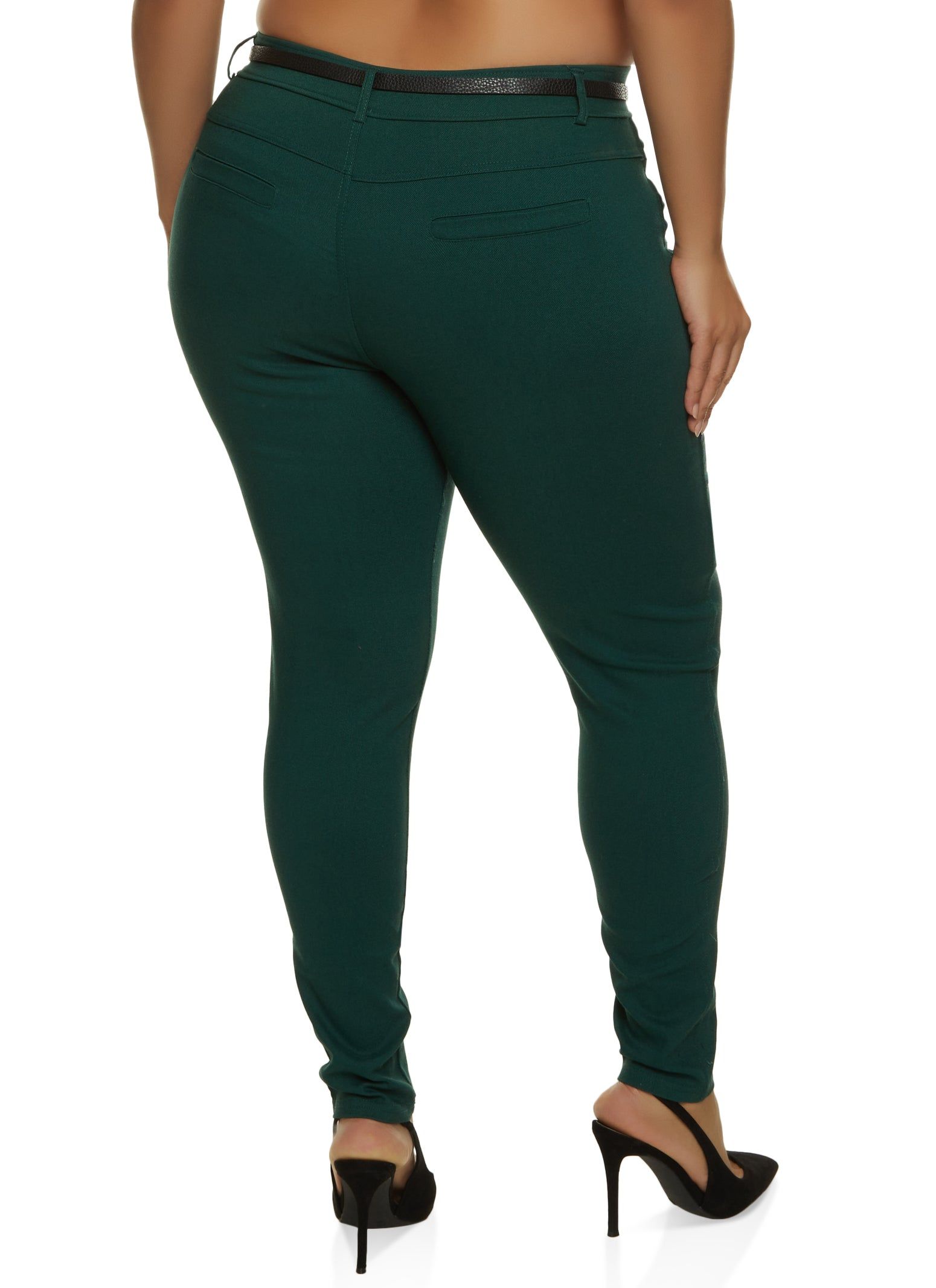 Plus Size Hyperstretch Belted Dress Pants sold by Rainbow product image thumbnail 2