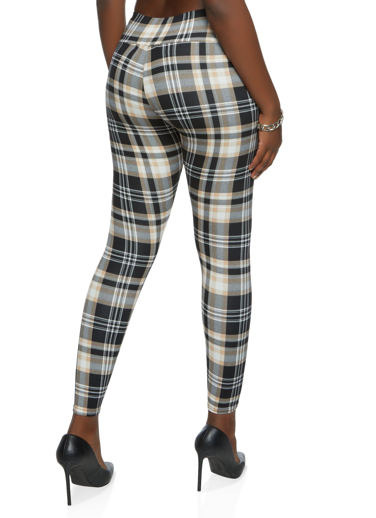 Plaid High Waisted Leggings sold by Rainbow product image thumbnail 2