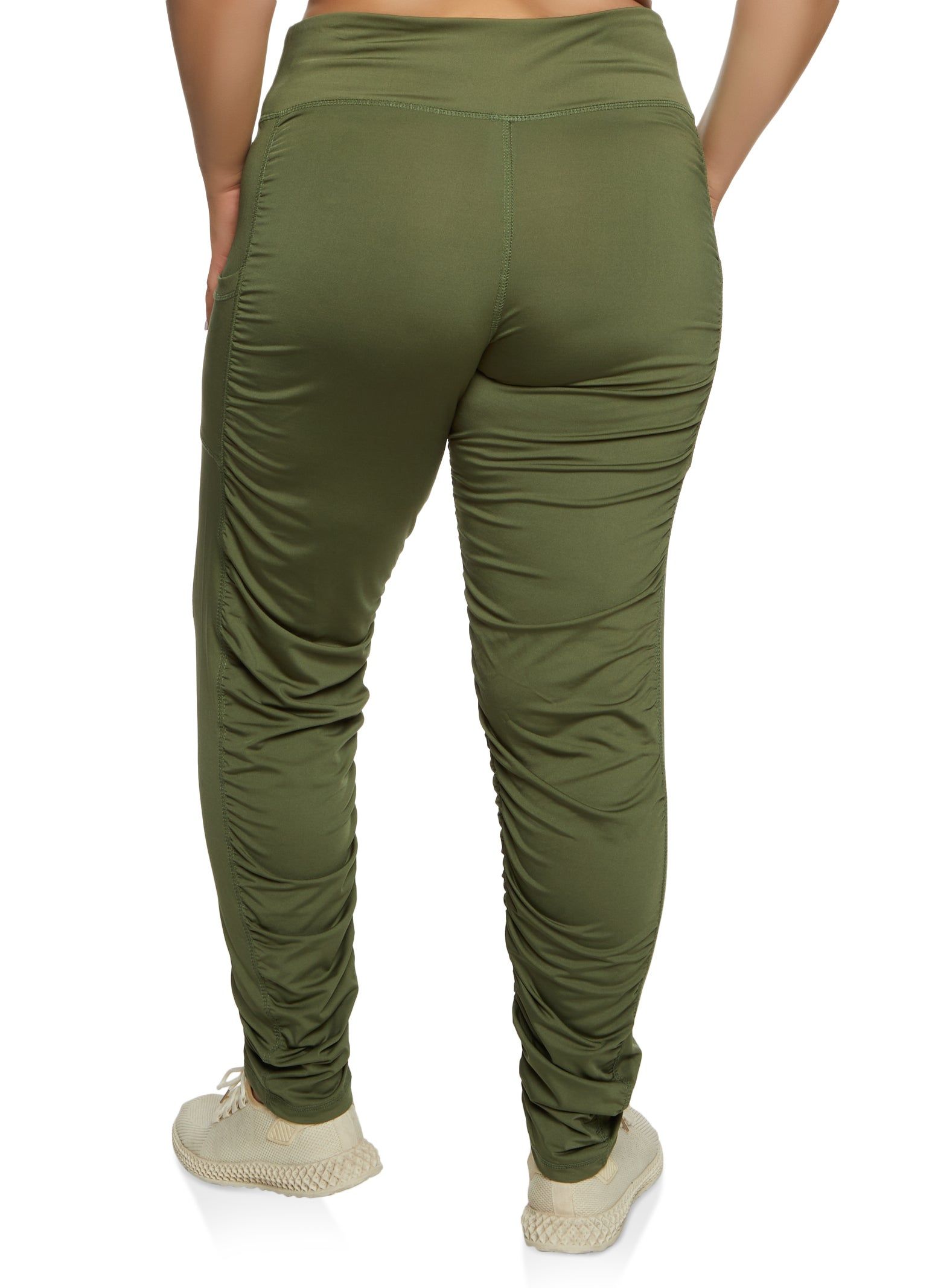 Plus Size Ruched Active Leggings sold by Rainbow product image thumbnail 2