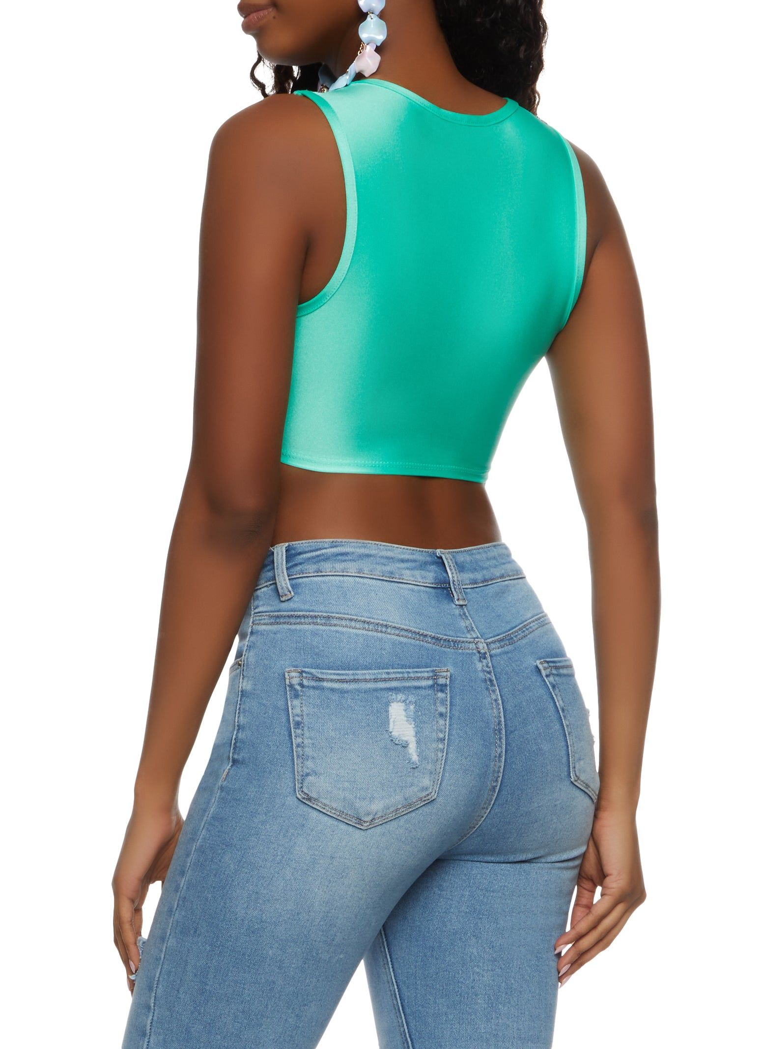 Layered Cut Out Tank Top sold by Rainbow product image thumbnail 2