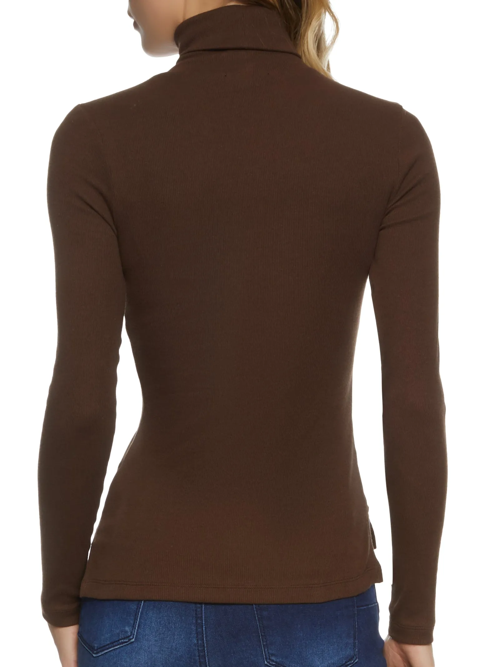 Basic Turtleneck Long Sleeve Top sold by Rainbow product image thumbnail 2
