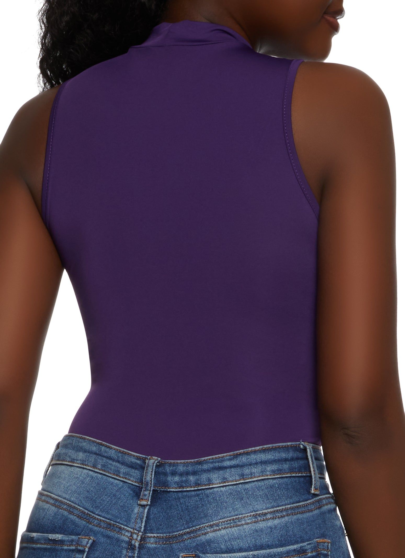 Mock Neck Tank Bodysuit sold by Rainbow product image thumbnail 3