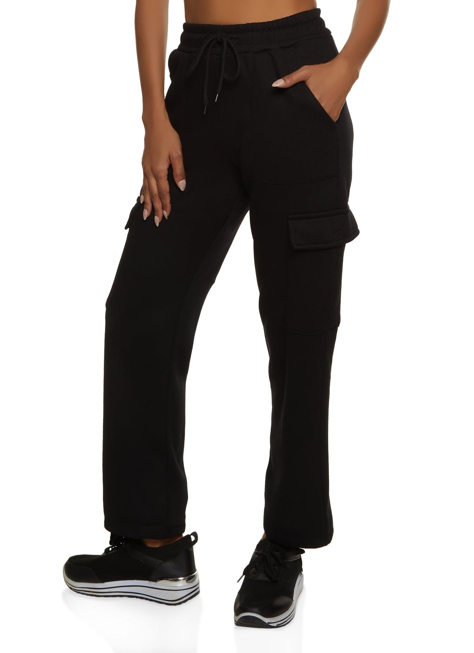 Fleece Straight Leg Cargo Pants sold by Rainbow