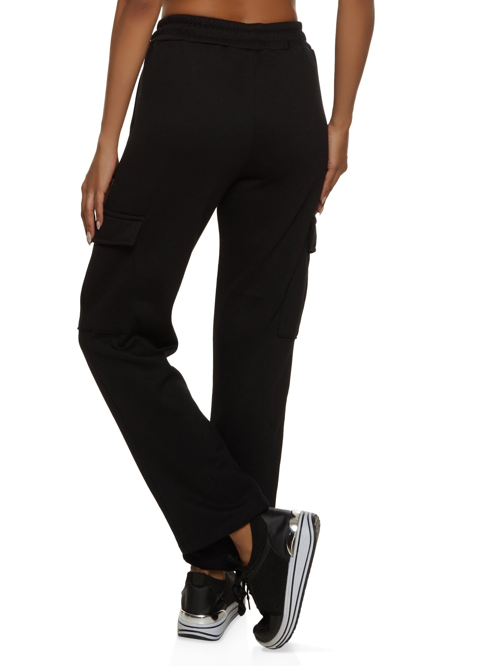Fleece Straight Leg Cargo Pants sold by Rainbow product image thumbnail 2