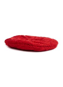 Cable Knitted Beret sold by Rainbow