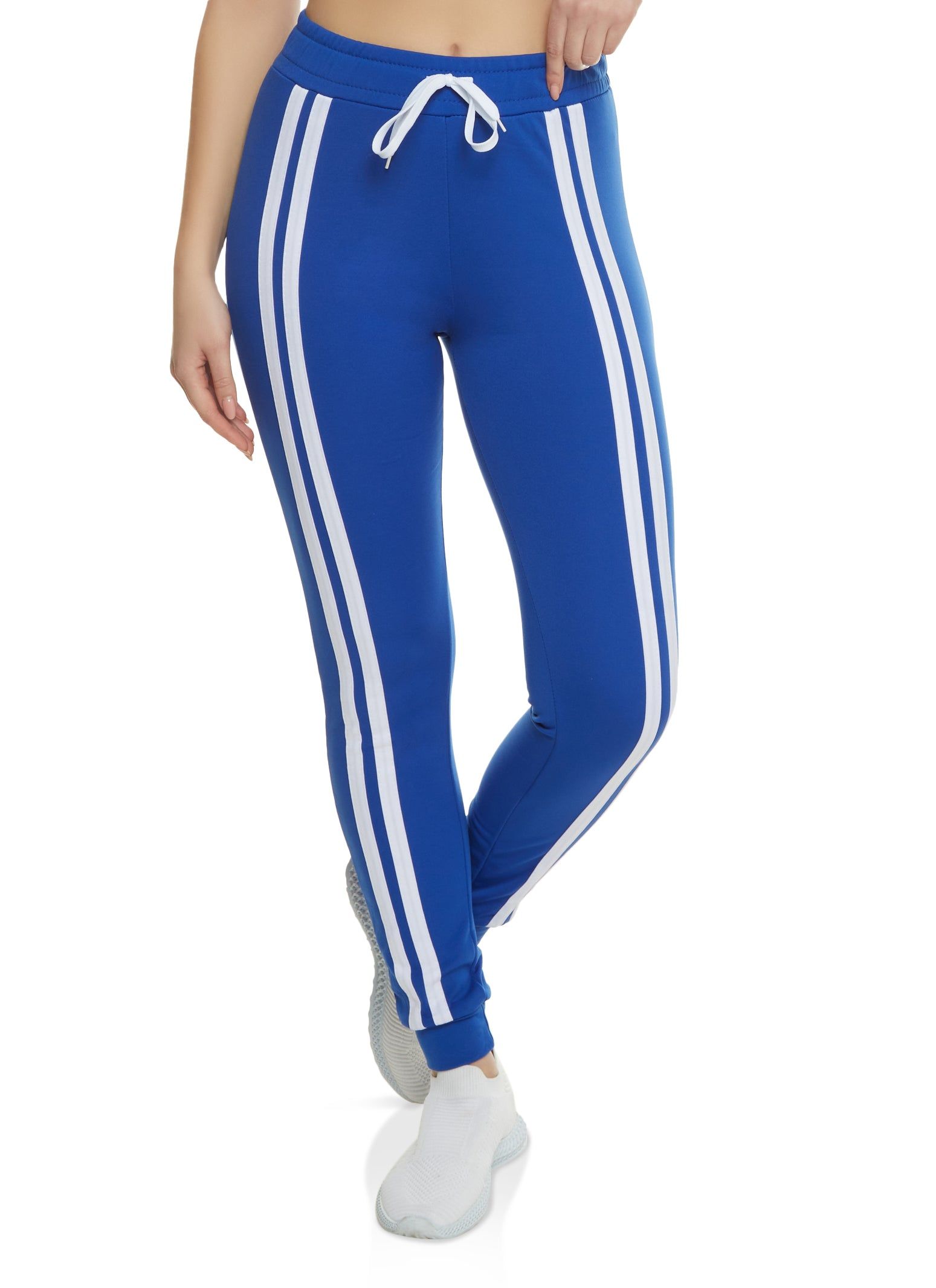 Varsity Stripe Detail Joggers sold by Rainbow