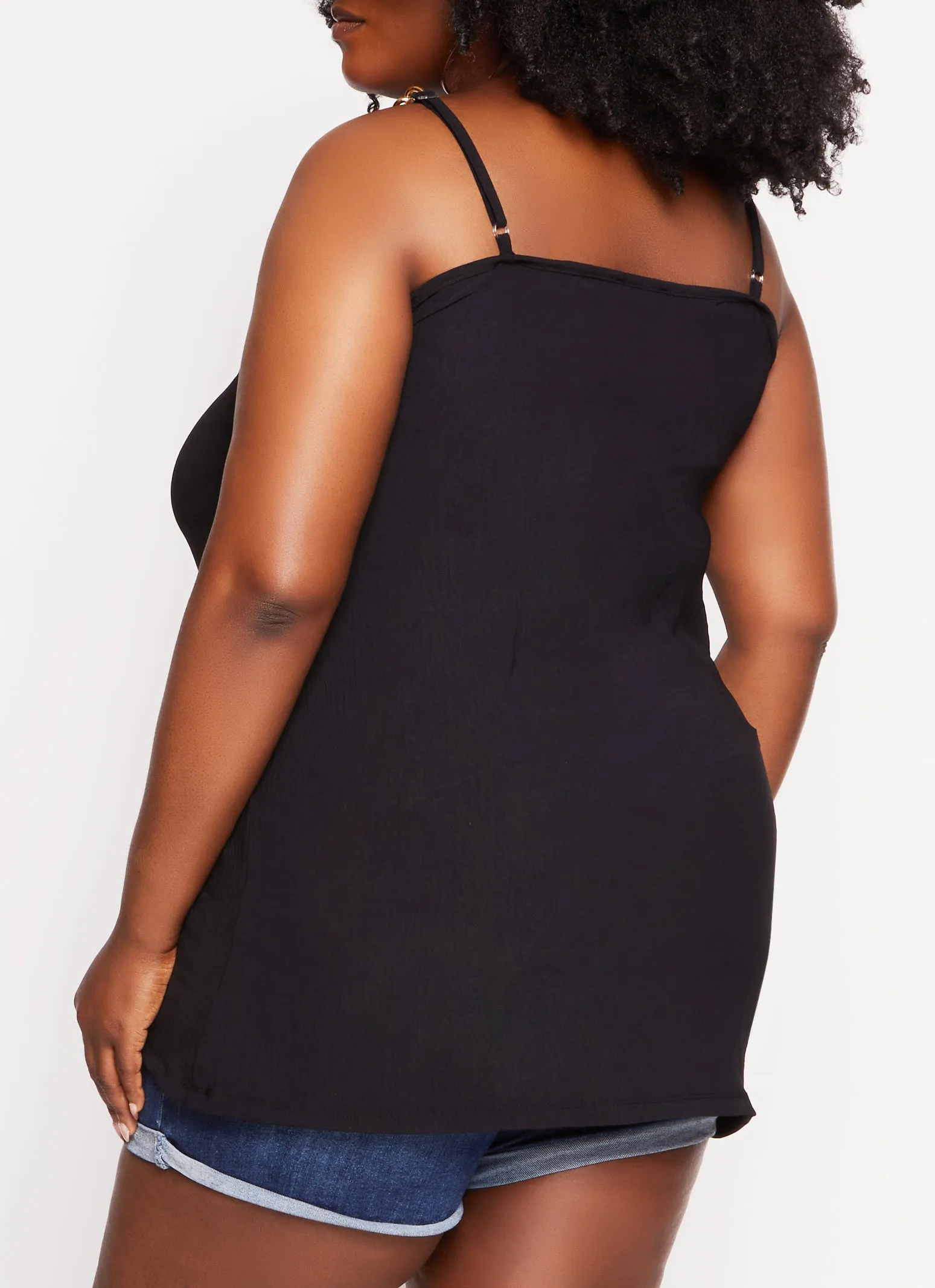 Plus Size Basic Chain Strap Cami sold by Rainbow product image thumbnail 3