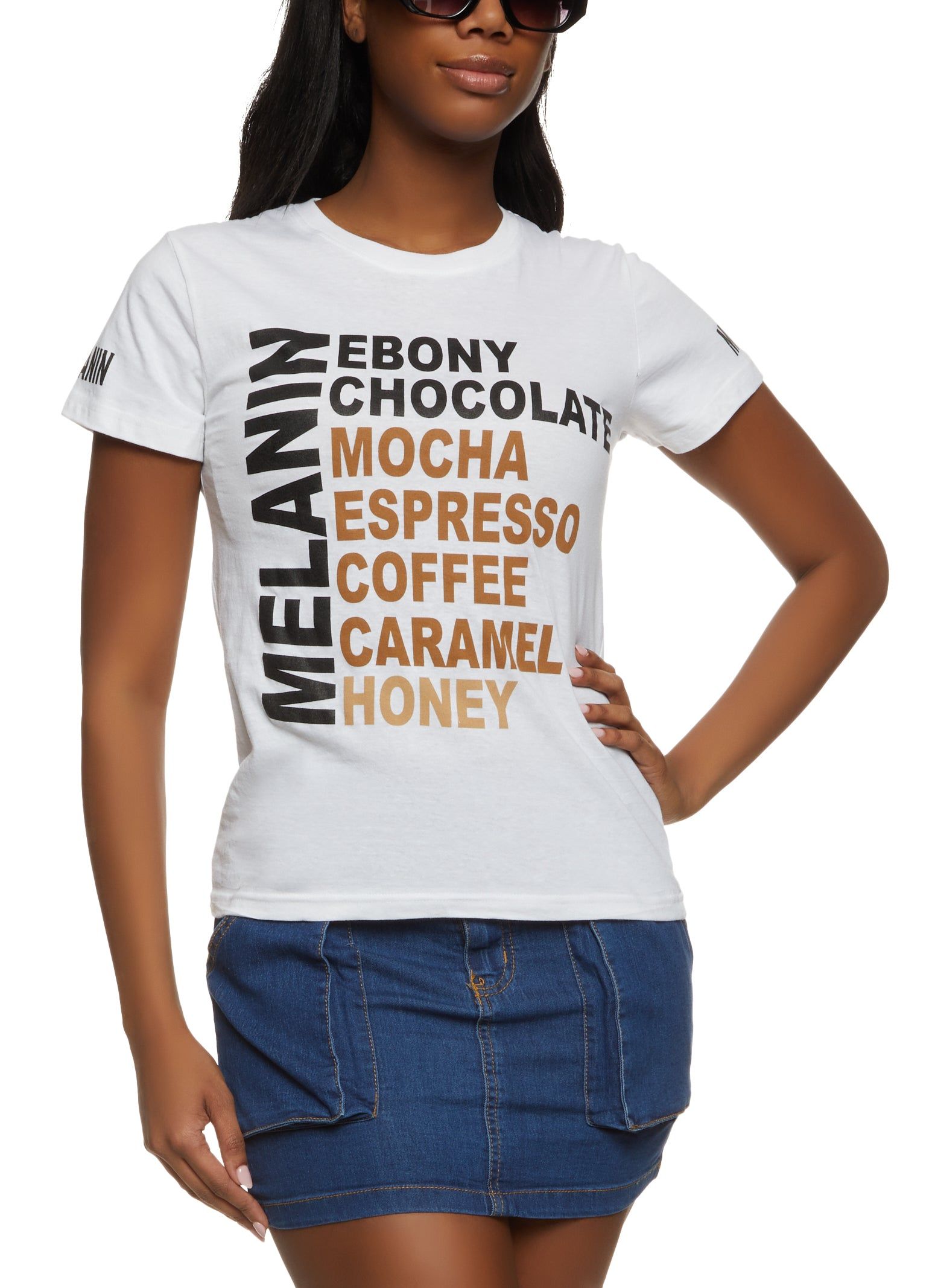 Melanin Graphic T Shirt sold by Rainbow