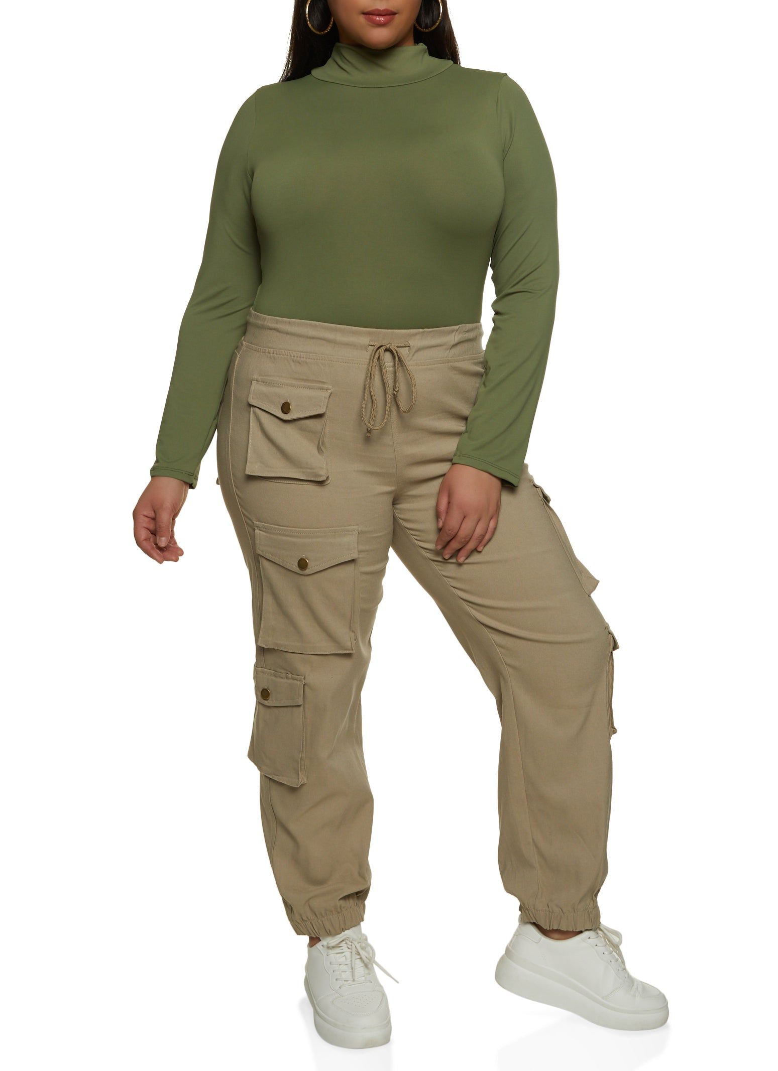 Plus Size Hyperstretch Cargo Pocket Joggers sold by Rainbow product image thumbnail 2