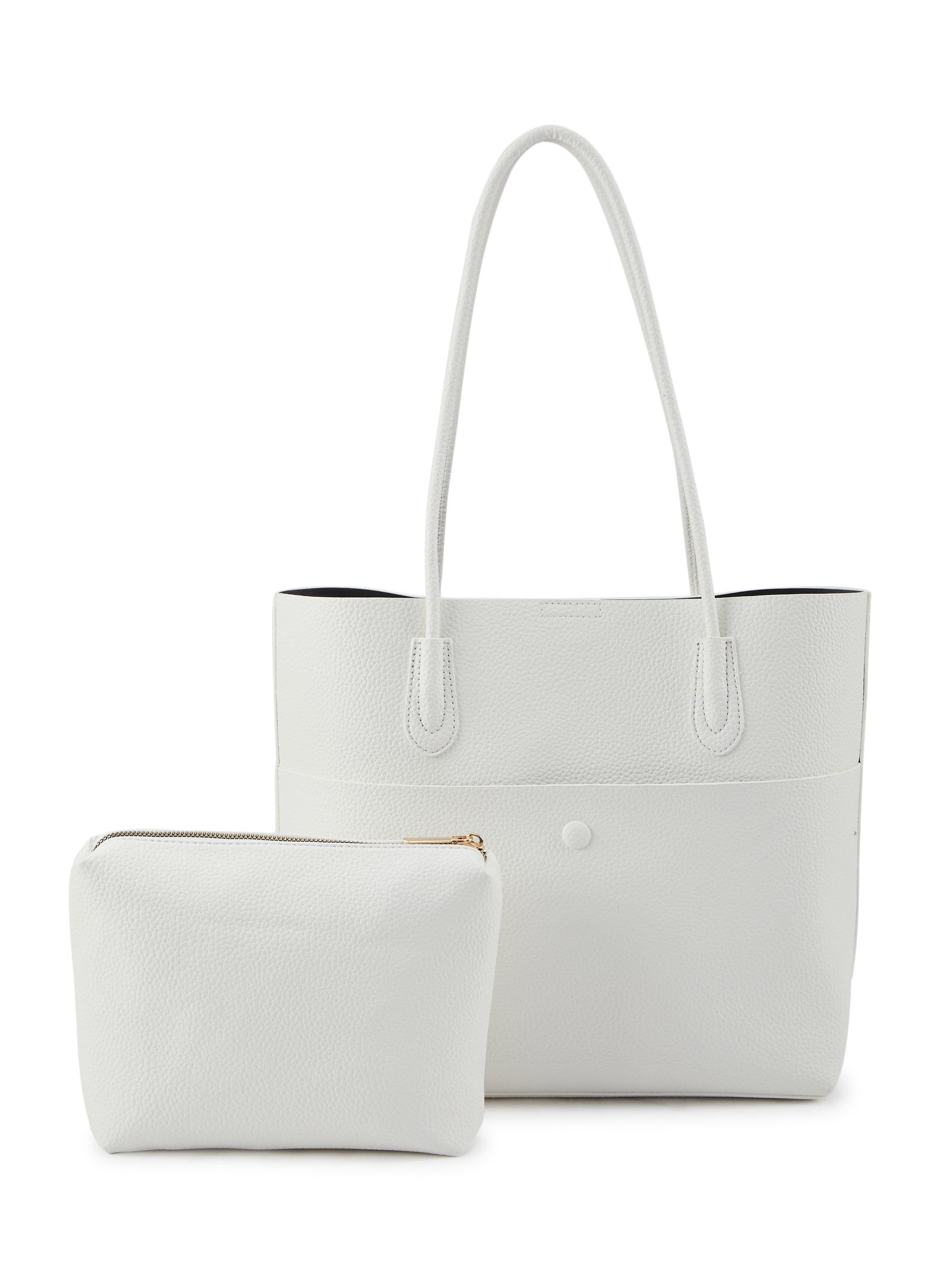 Faux Leather Tote Bag and Pouch Set sold by Rainbow product image thumbnail 2