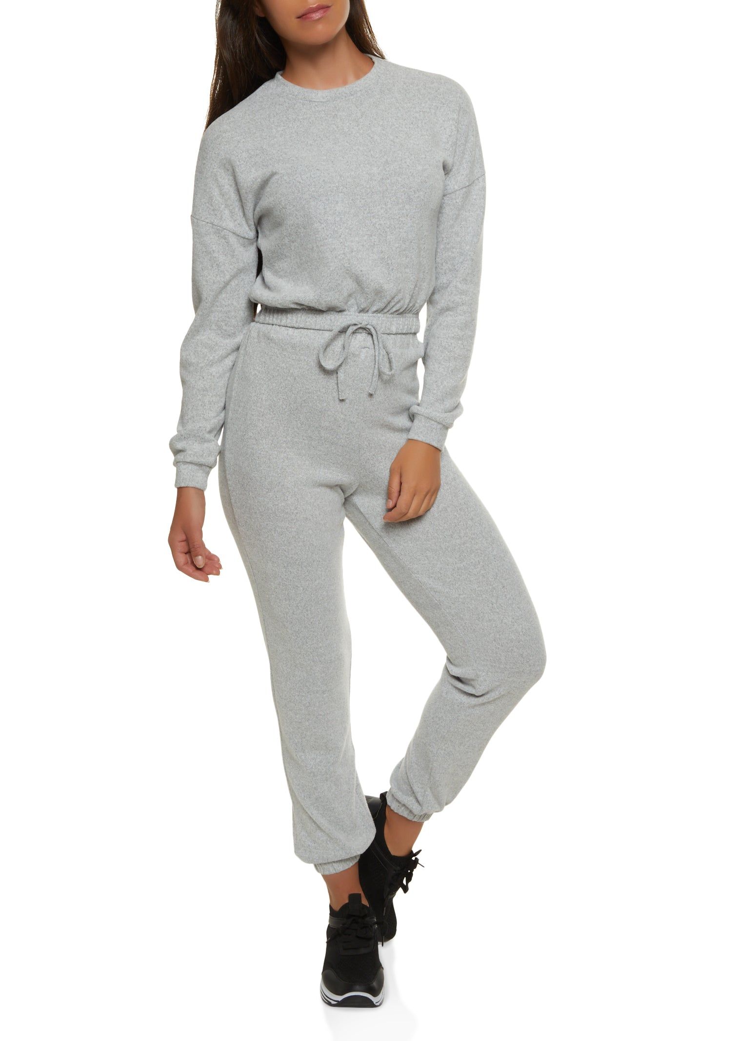 Fleece Drawstring Hem Pullover Sweatshirt sold by Rainbow product image thumbnail 2