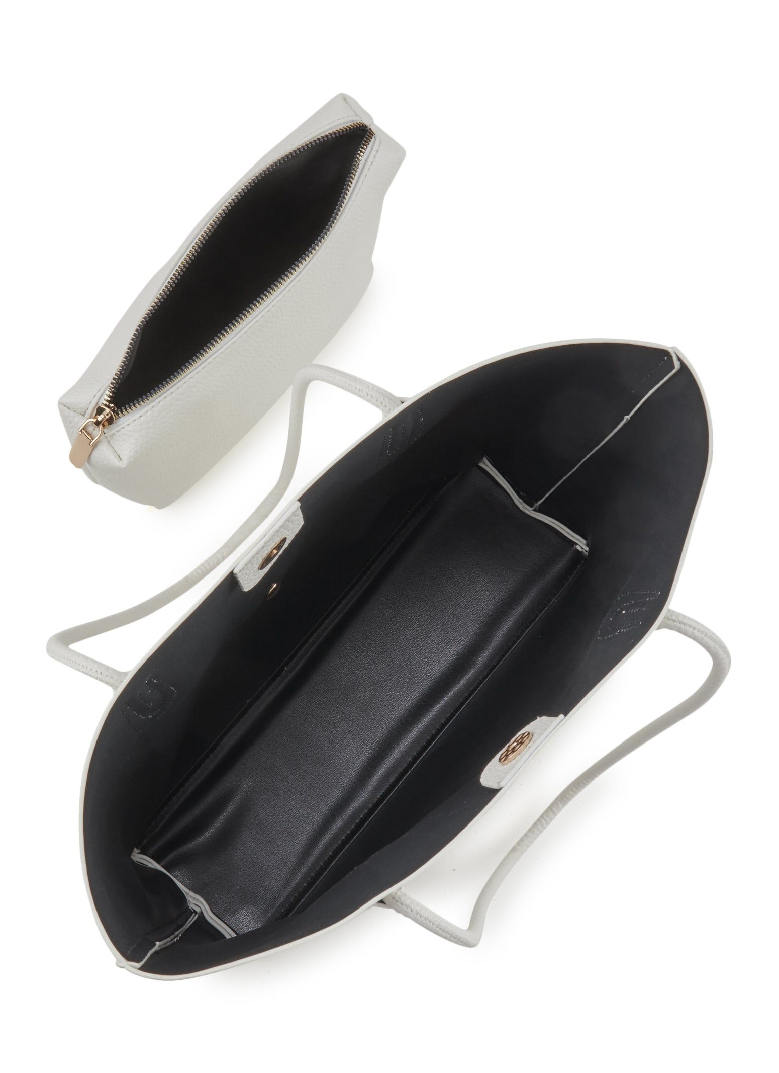 Faux Leather Tote Bag and Pouch Set sold by Rainbow product image thumbnail 5