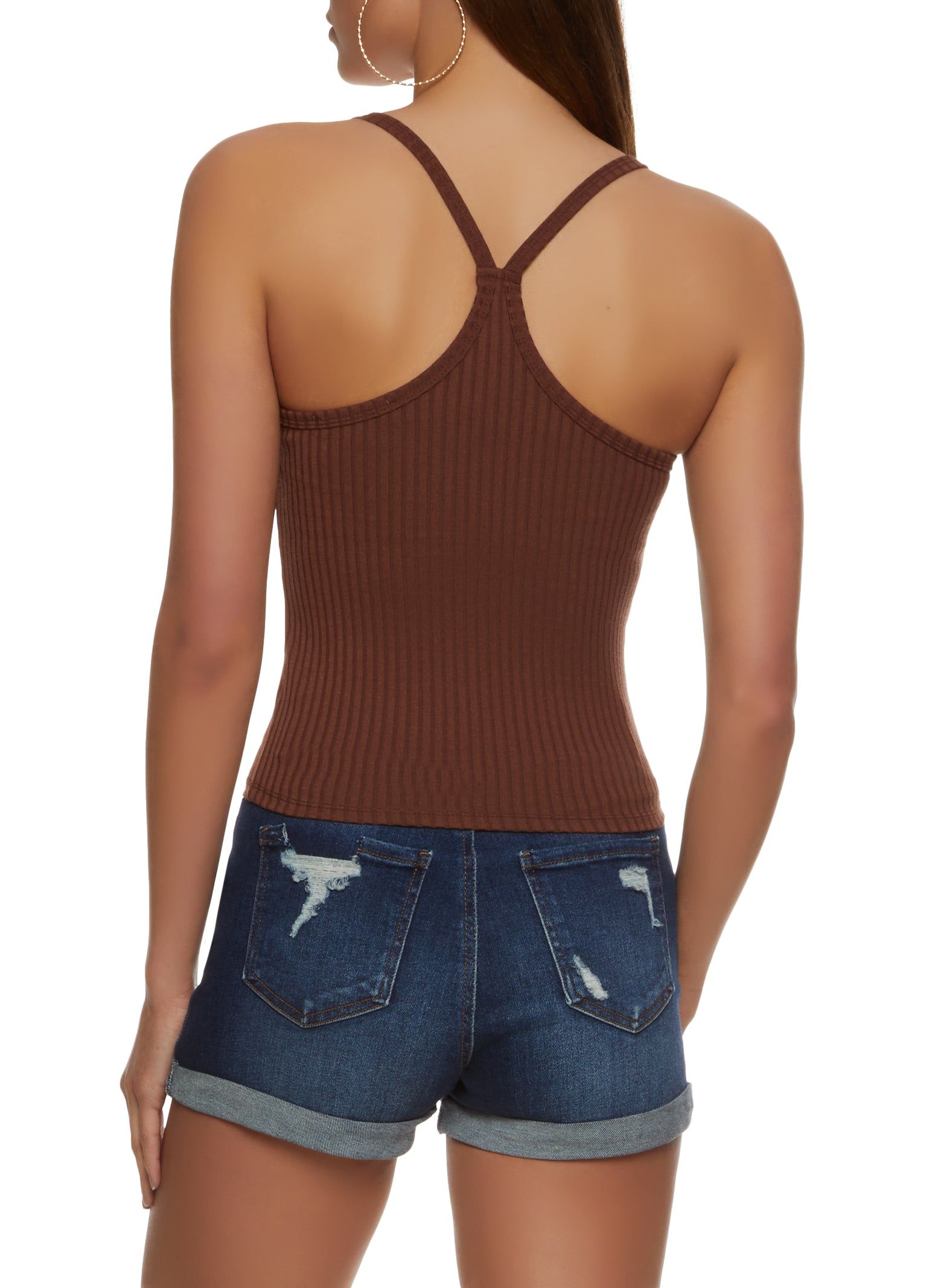 Ribbed Knit Scoop Neck Cami sold by Rainbow product image thumbnail 2