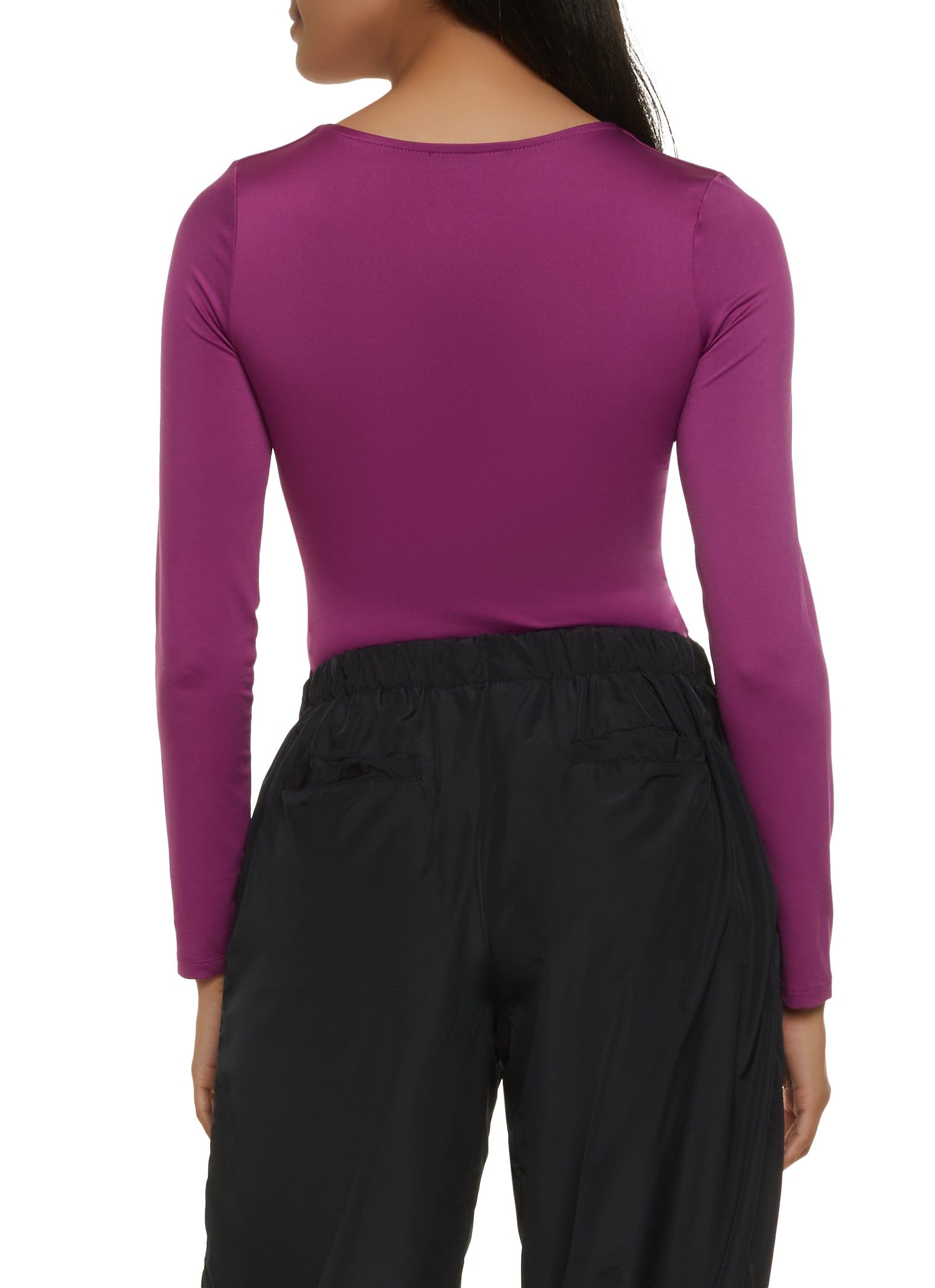 Seamless Double Layered Square Neck Bodysuit sold by Rainbow product image thumbnail 3