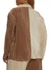 Plus Size Plisse Color Block Button Front Shirt sold by Rainbow