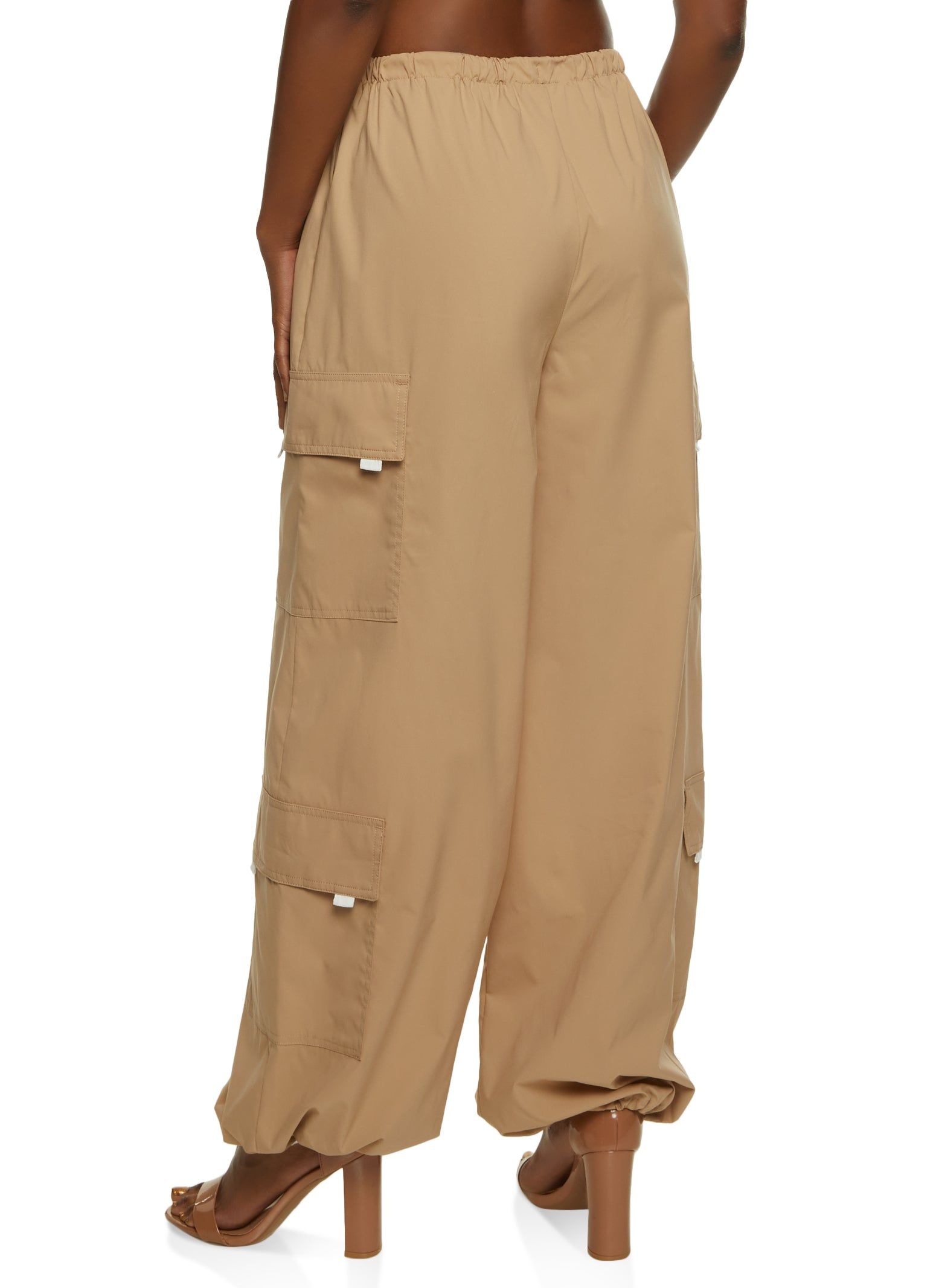 Toggle Drawstring Waist Parachute Pants sold by Rainbow product image thumbnail 3