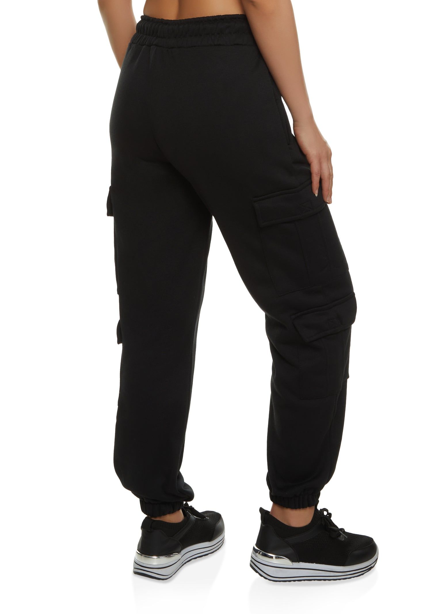 Fleece Cargo Pocket Drawstring Sweatpants sold by Rainbow product image thumbnail 2