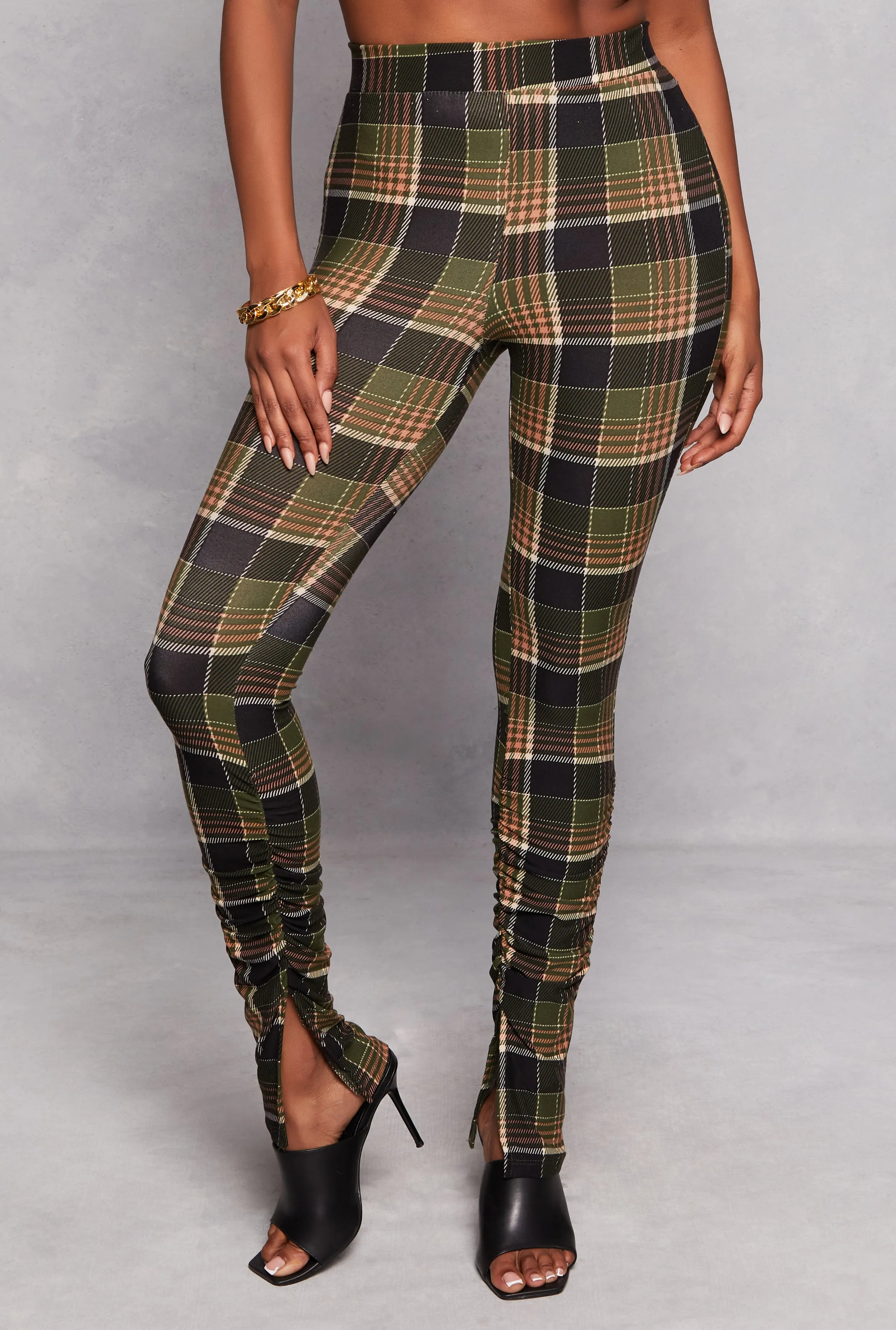 Printed High Waist Ruched Leggings sold by Rainbow product image thumbnail 2