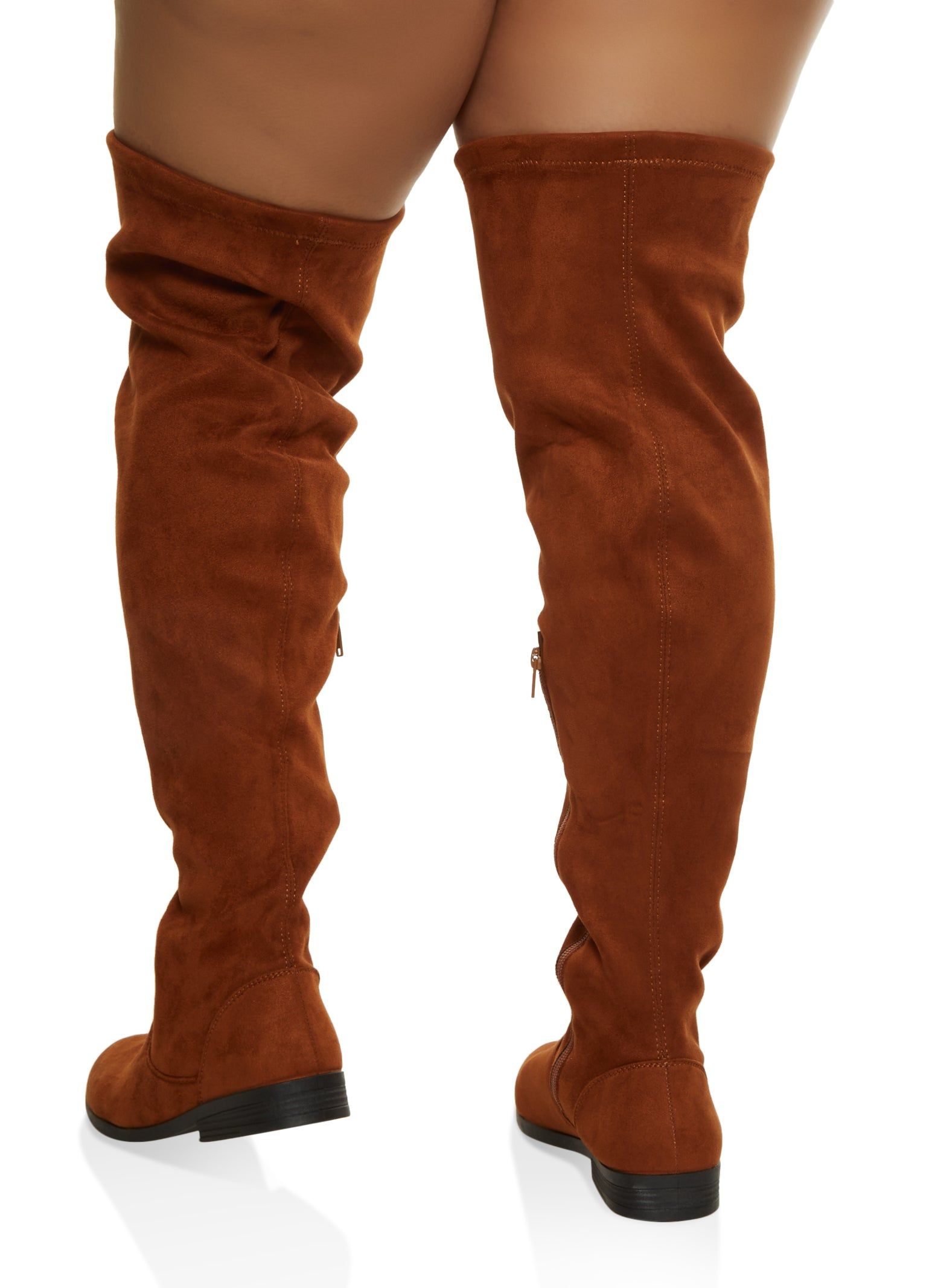 Side Zip Wide Calf Over the Knee Boots sold by Rainbow product image thumbnail 3