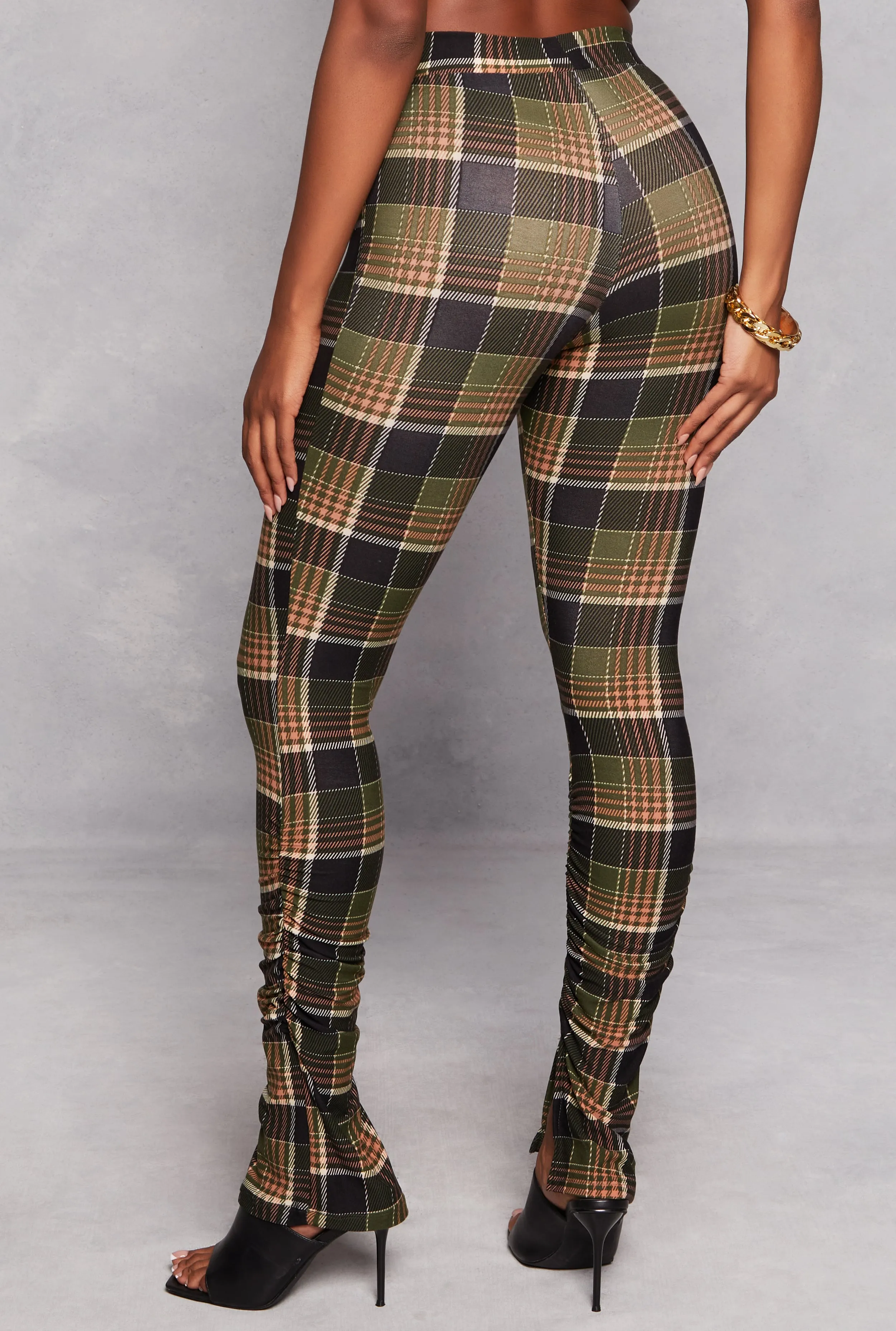 Printed High Waist Ruched Leggings sold by Rainbow product image thumbnail 3